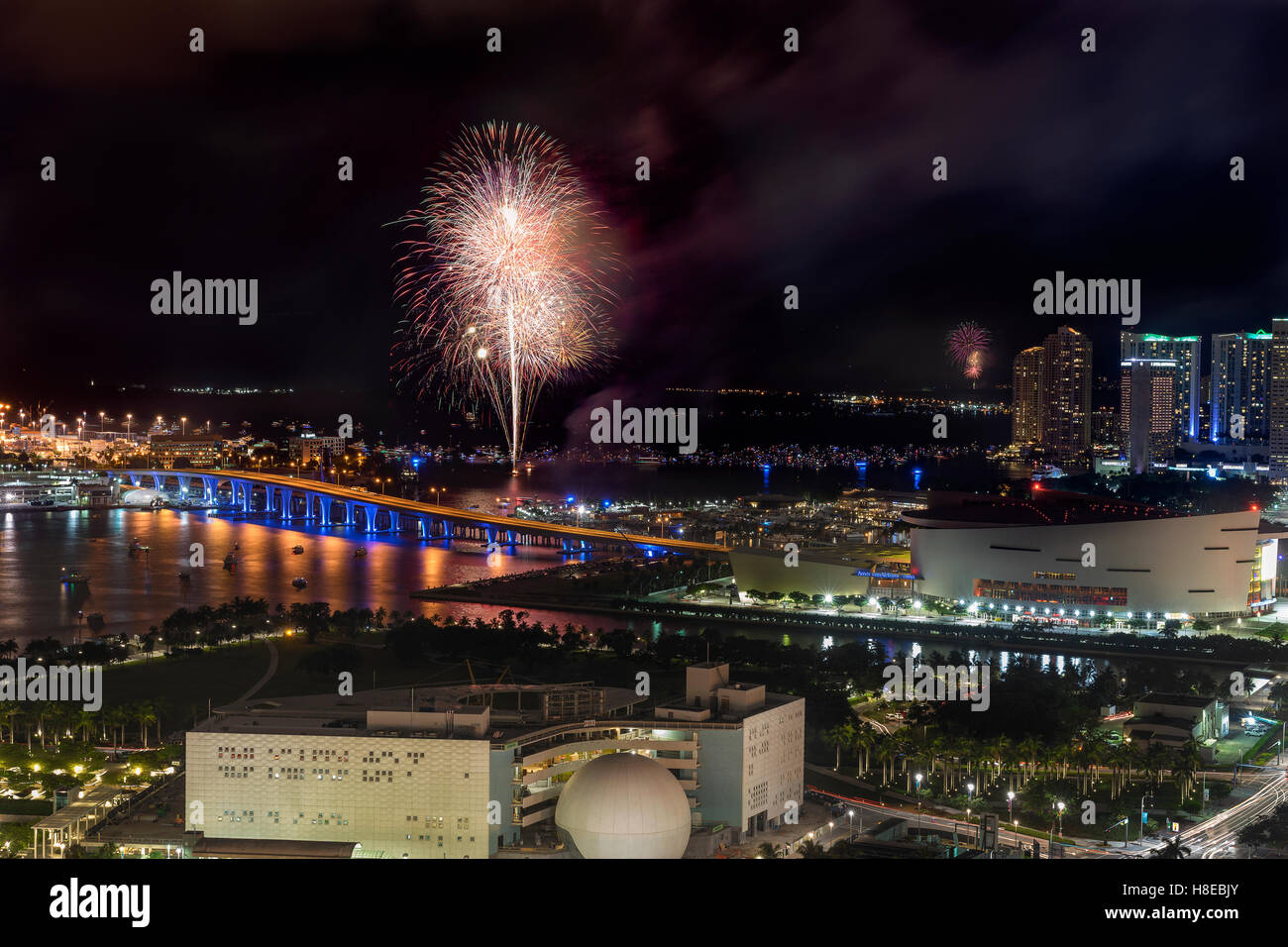 4th of July 2016 - Downtown Miami Stock Photo