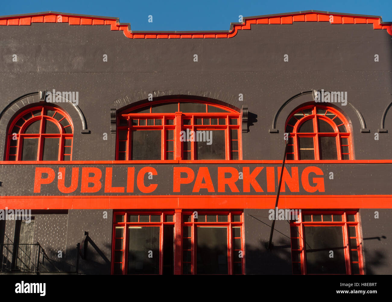 public parking Brooklyn NYC Stock Photo Alamy