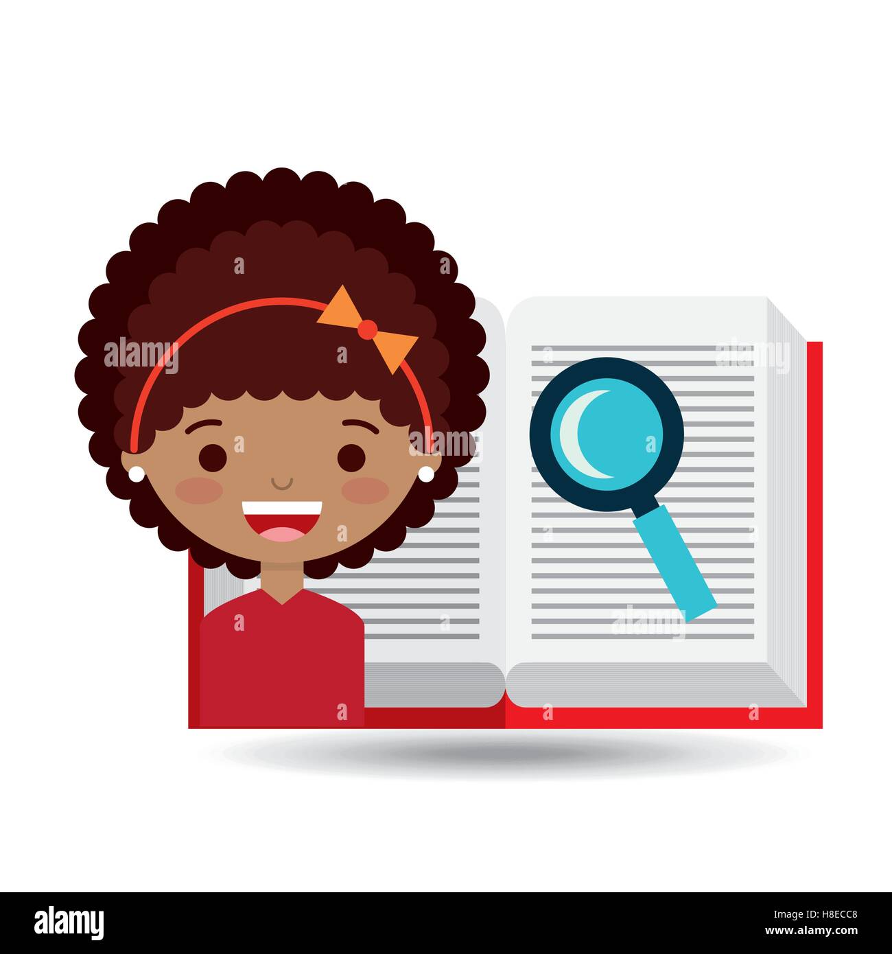 cute-girl-open-book-study-search-vector-illustration-eps-10-stock
