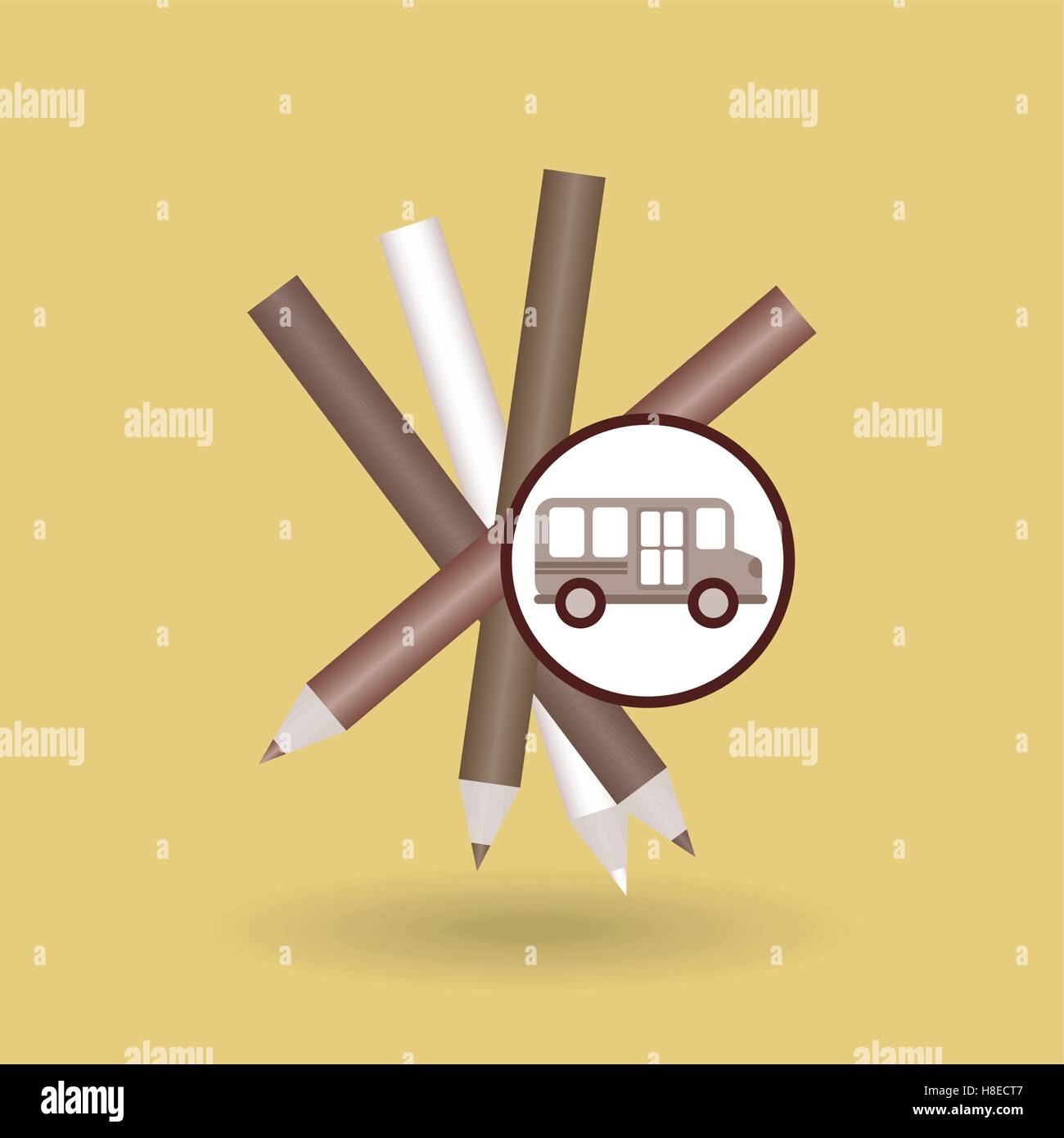 school bus colors icon graphic vector illustration eps 10 Stock Vector ...