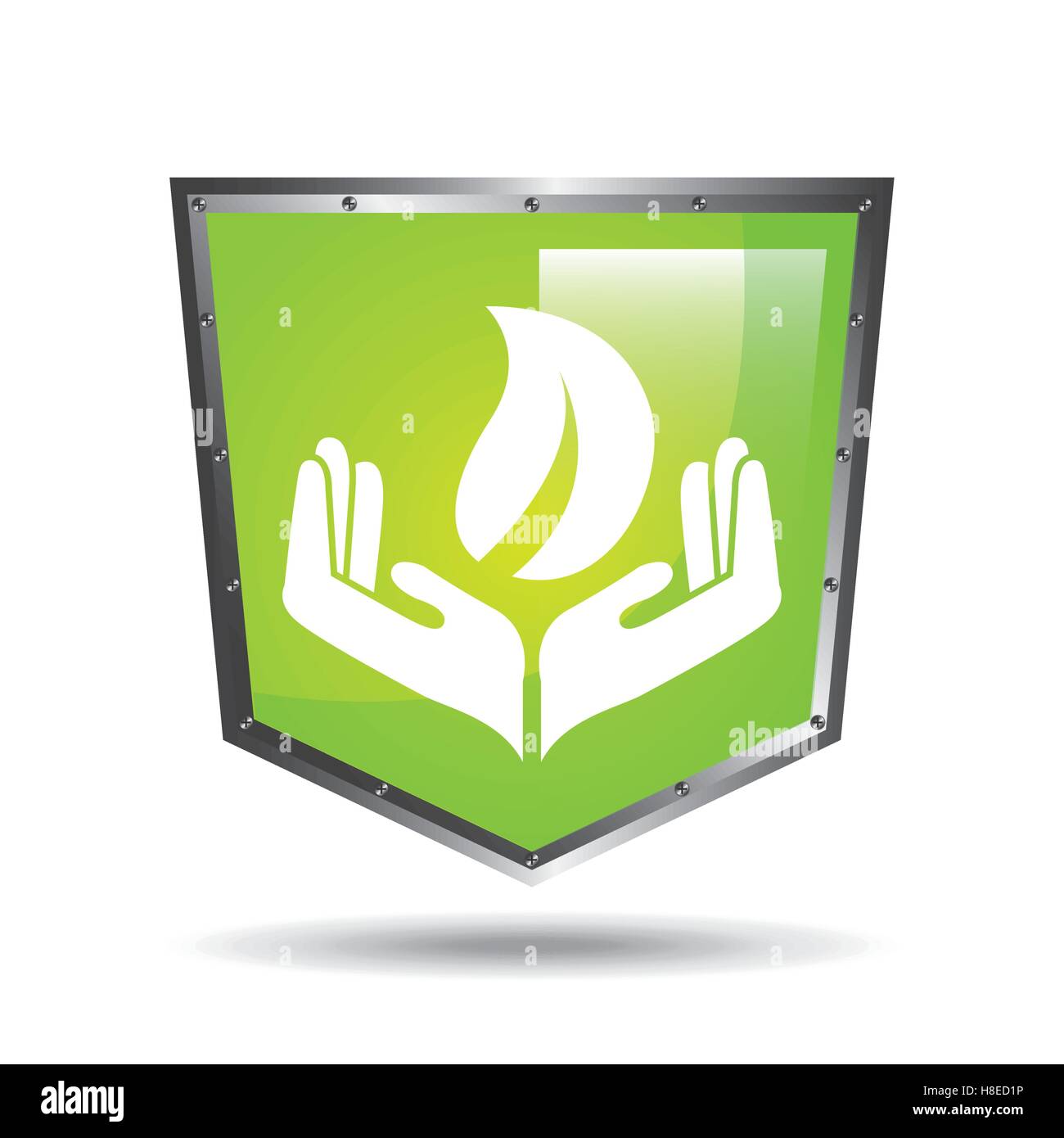 ecology shield safety icon vector illustration eps 10 Stock Vector ...
