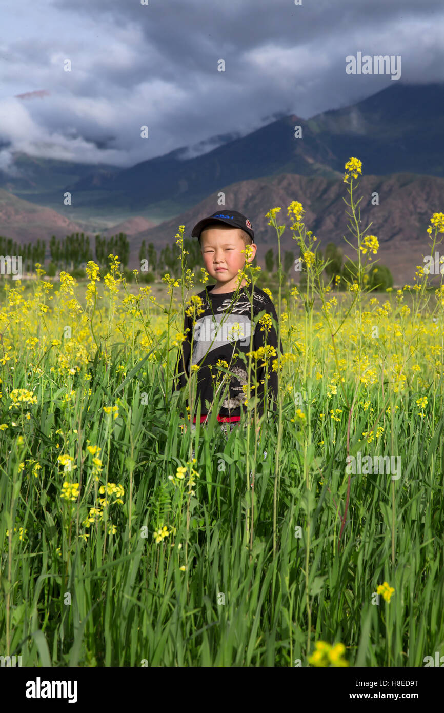 Kyrgyzstan - pictures -  Travel people Central Asia Stock Photo