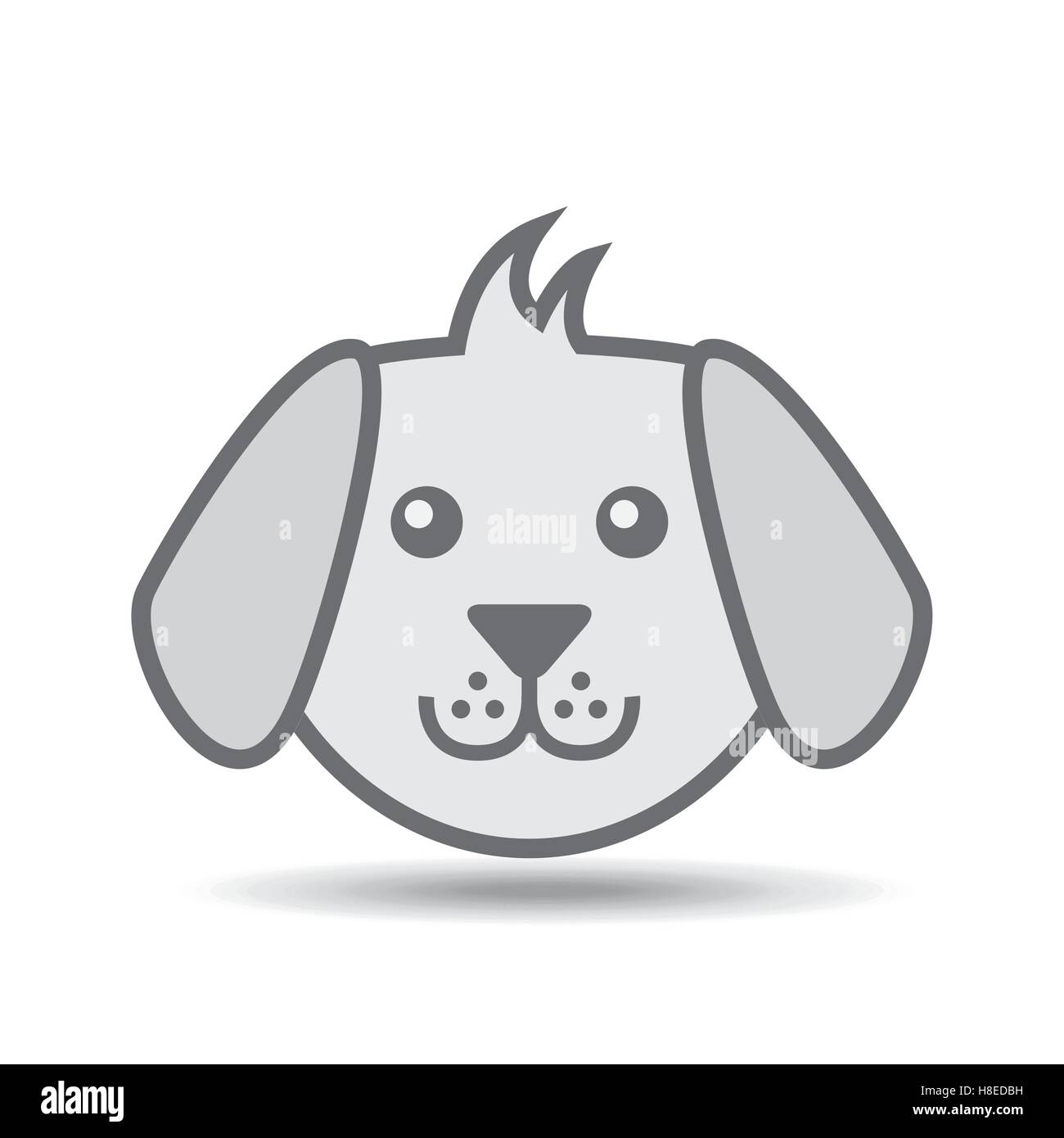 face dog puppy icon vector illustration eps 10 Stock Vector Art