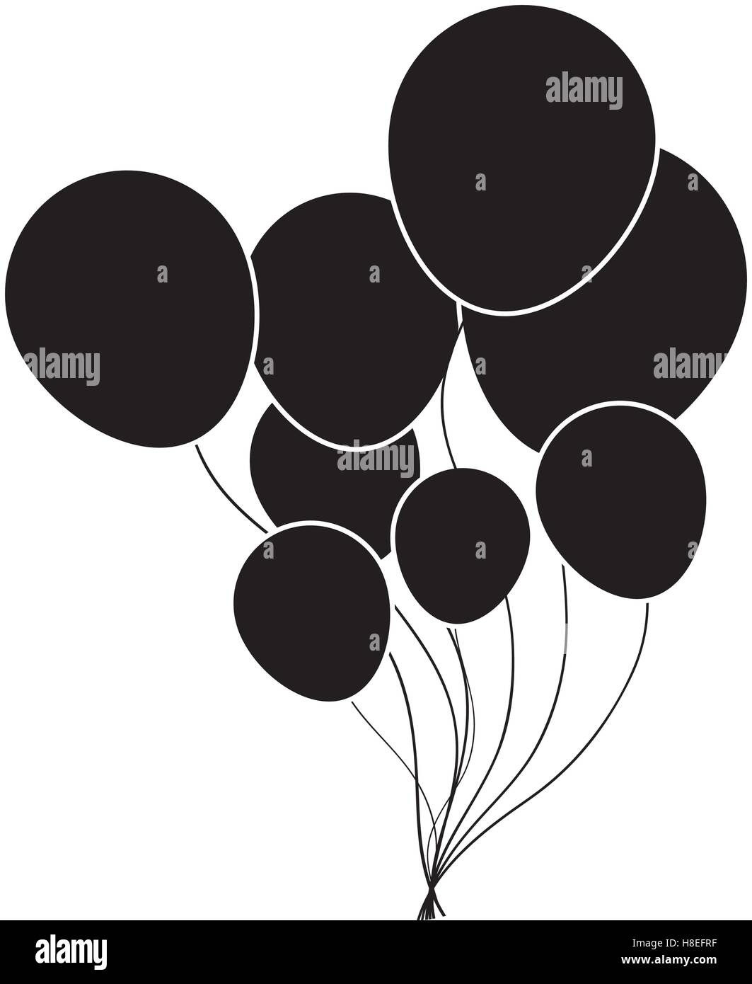 balloons party icon image vector illustration design Stock Vector Image ...