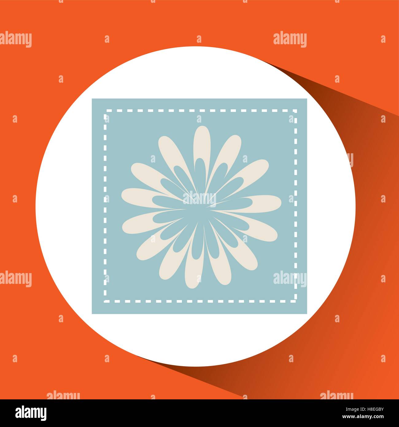 girl decorative icon camomile flower vector illustration eps 10 Stock ...