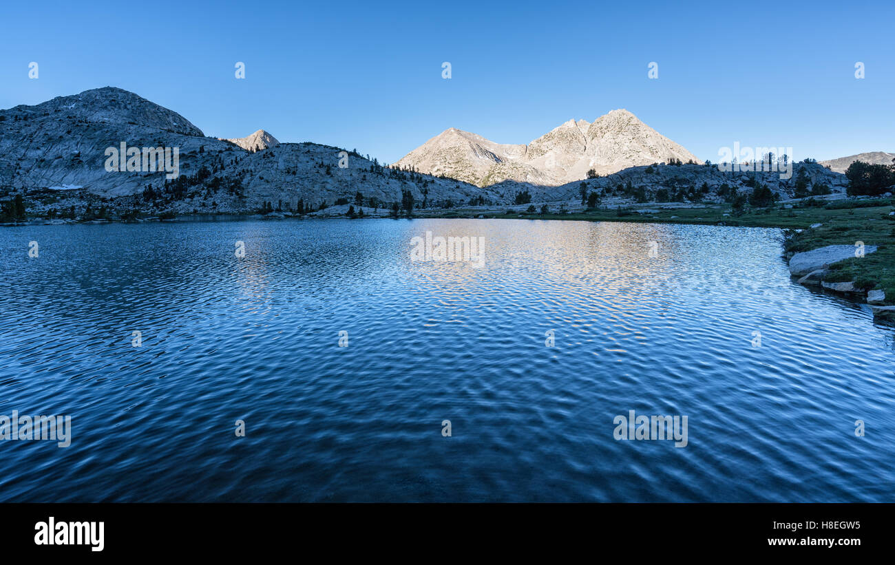 Evolution Lake, John Muir Trail, Sierra Nevada mountains, California, United States of America, North America Stock Photo