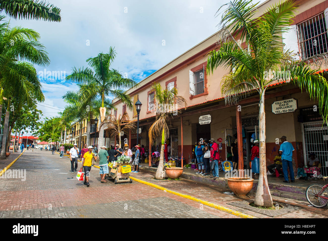Historical buildings, Falmouth, Jamaica, West Indies, Caribbean