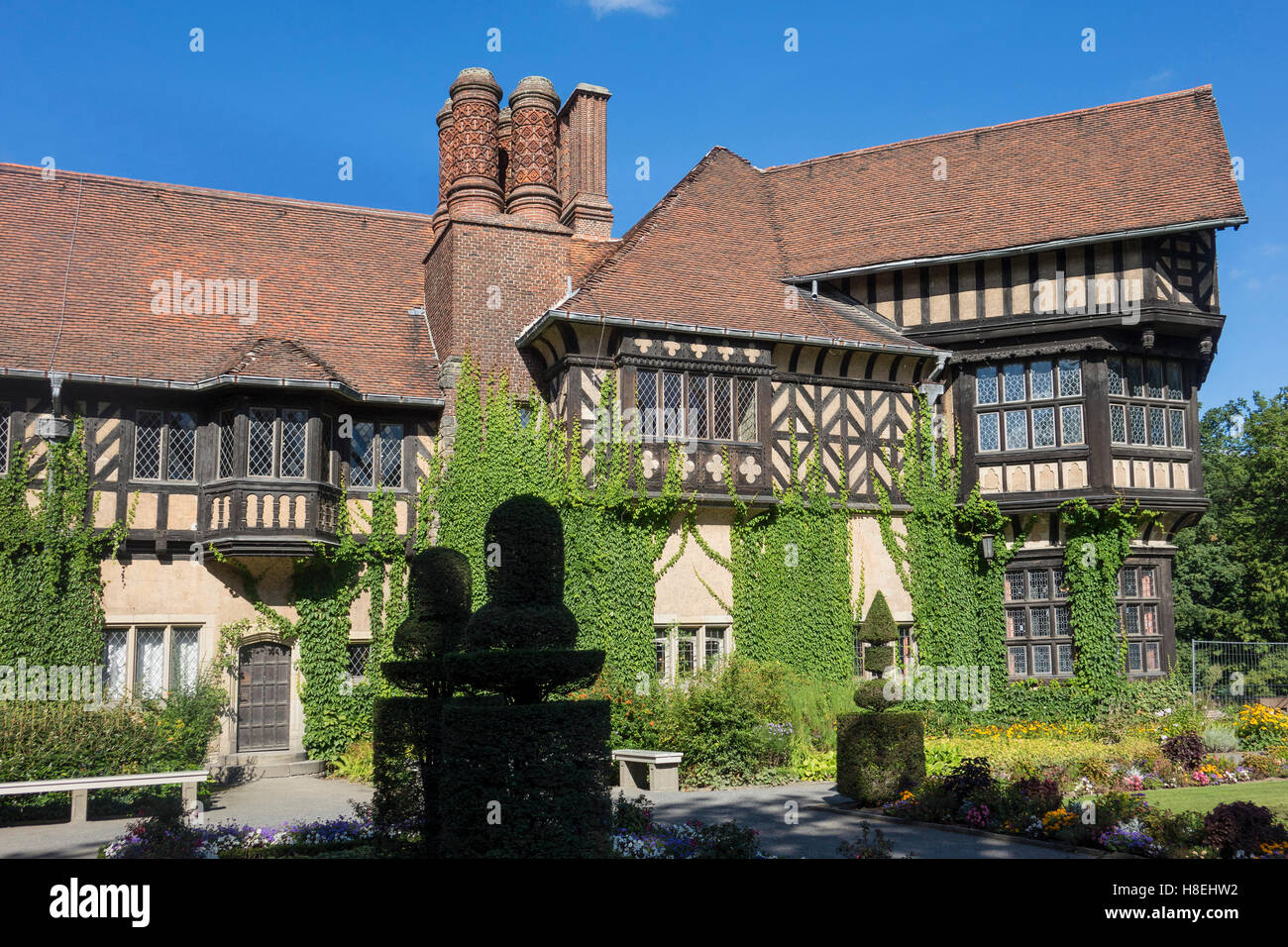Schloss Cecilienhof, scene of the 1945 Conference at the end of World War II, Potsdam, Brandenburg, near Berlin, Germany, Europe Stock Photo