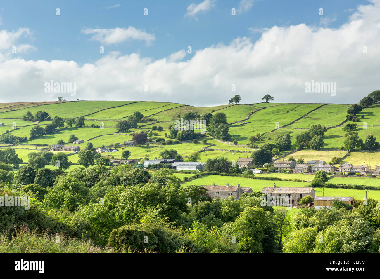 The remote village of Thoralby in Wensleydale, The Yorkshire Dales