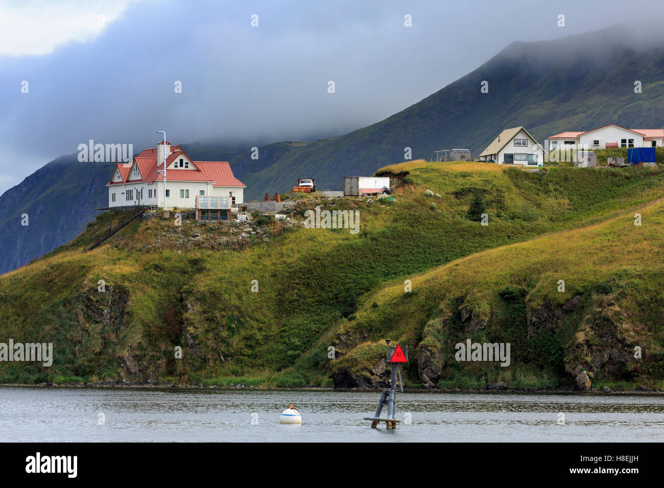 Haystack Hill, Unalaska Island, Aleutian Islands, Alaska, United States of America, North America Stock Photo