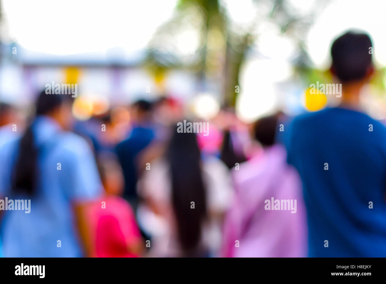 Blurred of people walking Stock Photo - Alamy