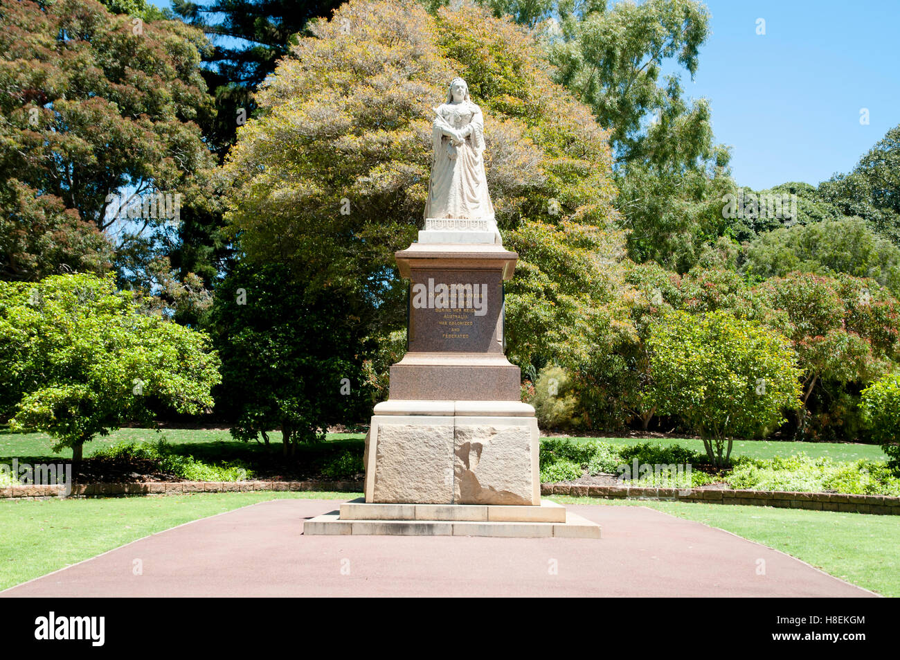 Queen Victoria Statue - Perth - Australia Stock Photo