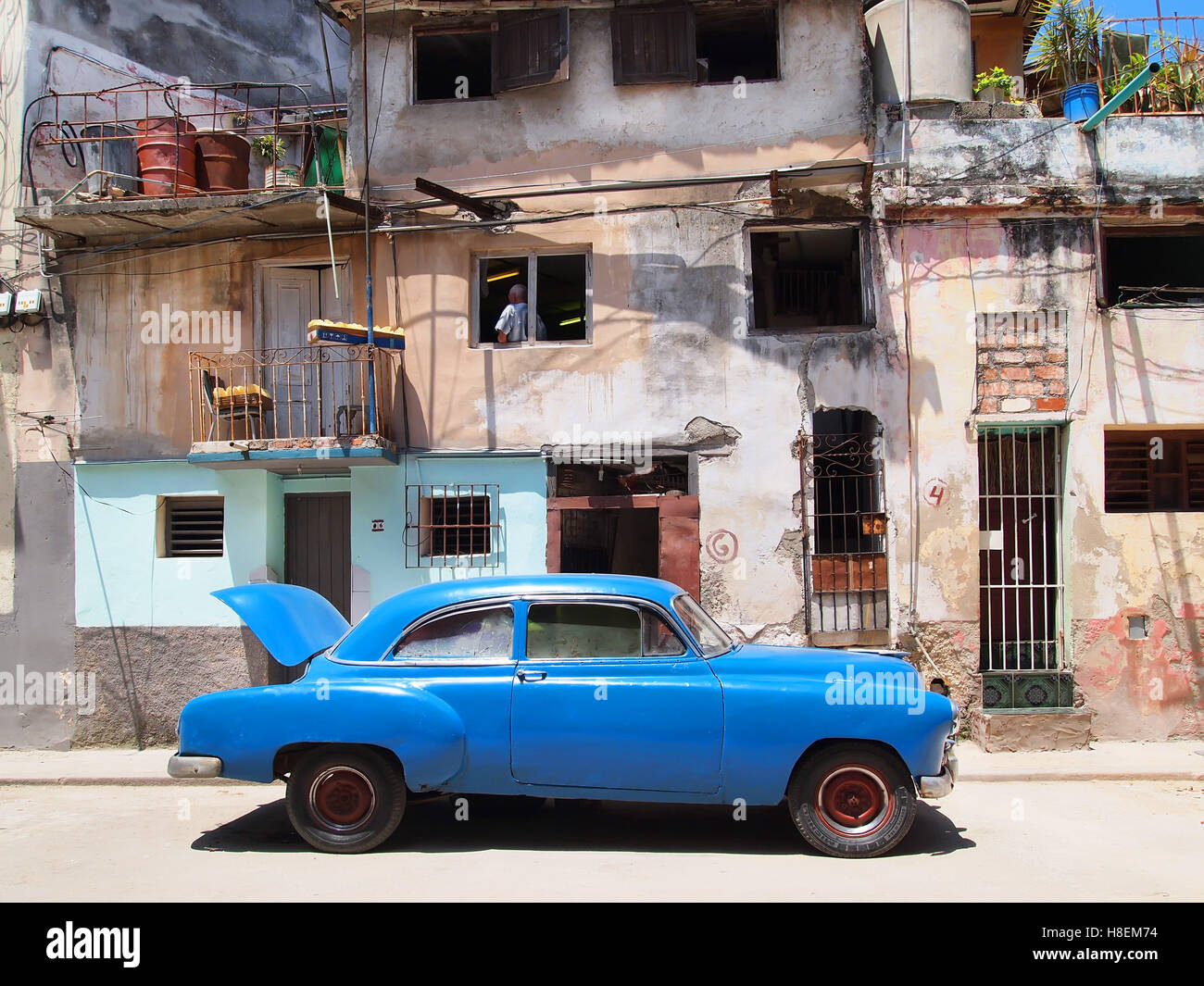 Vintage Car in Cuba Stock Photo Alamy