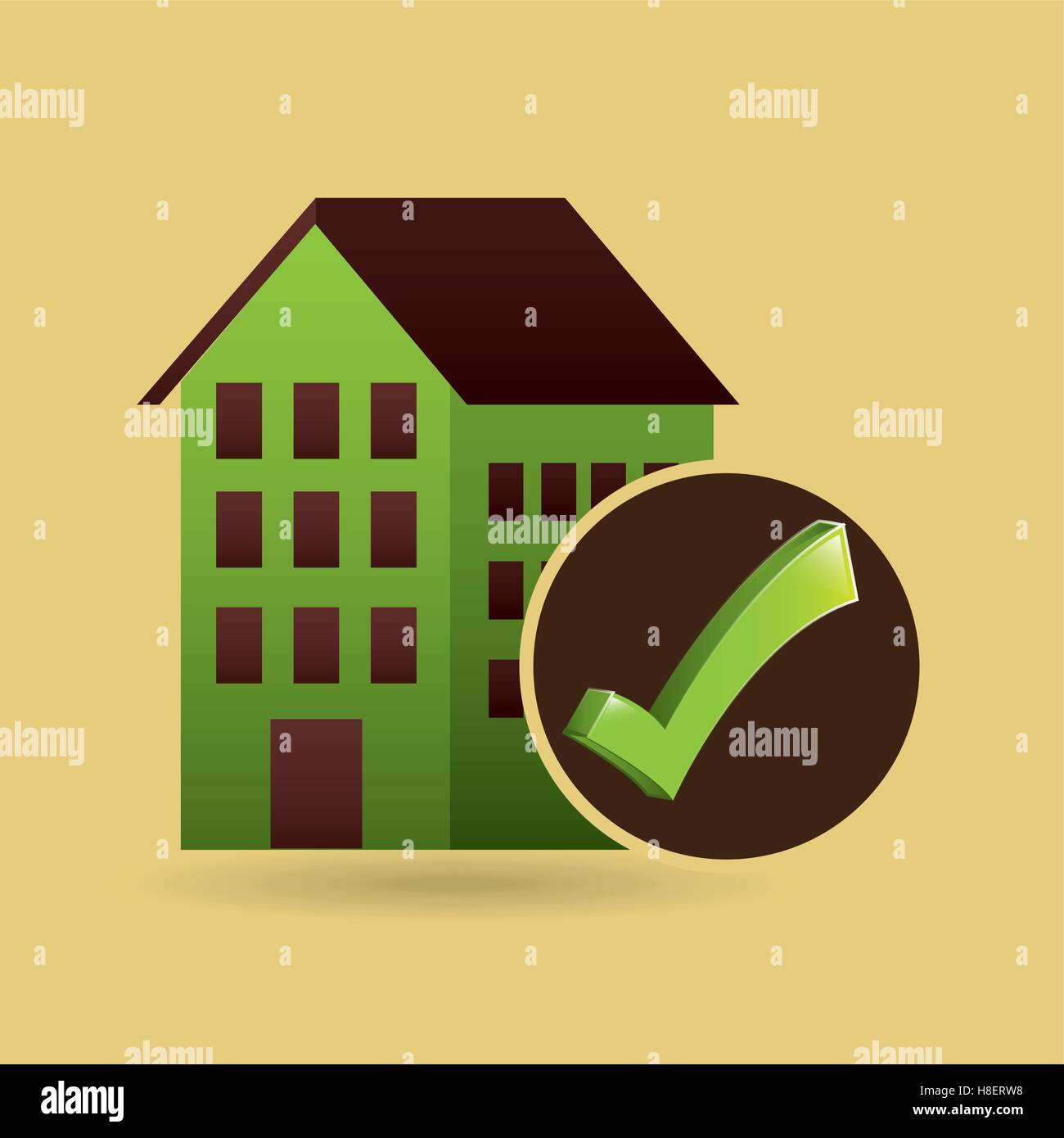 concept ecological icon building vector illustration eps 10 Stock ...