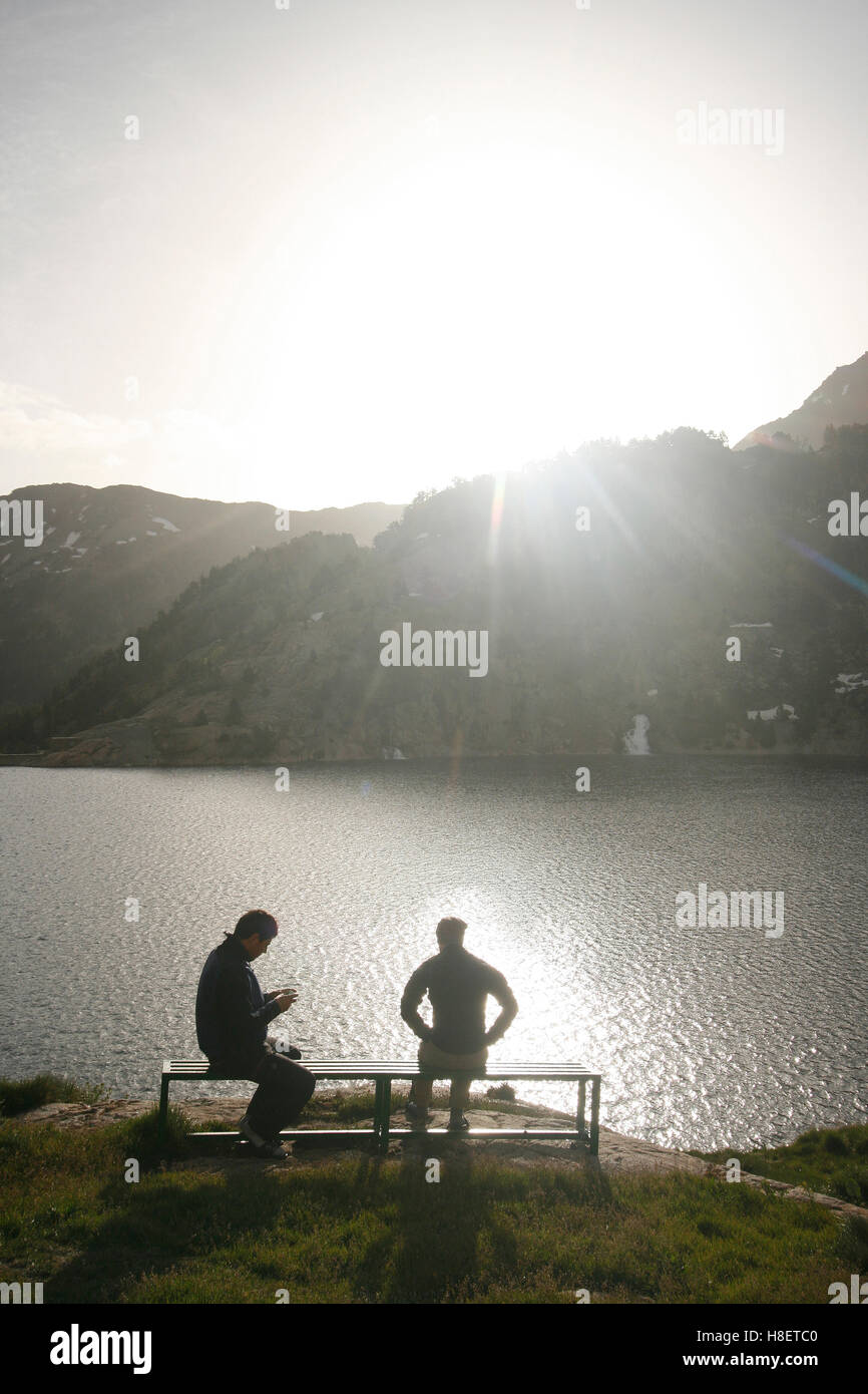 Estany major de Colomers. Aiguestortes National Park. Pyrenees, Spain Stock Photo