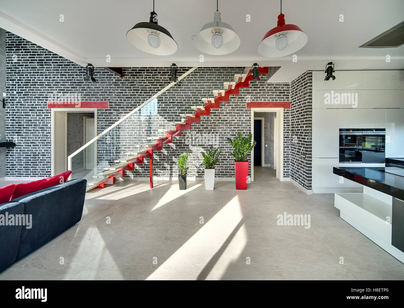 Hall in modern style Stock Photo