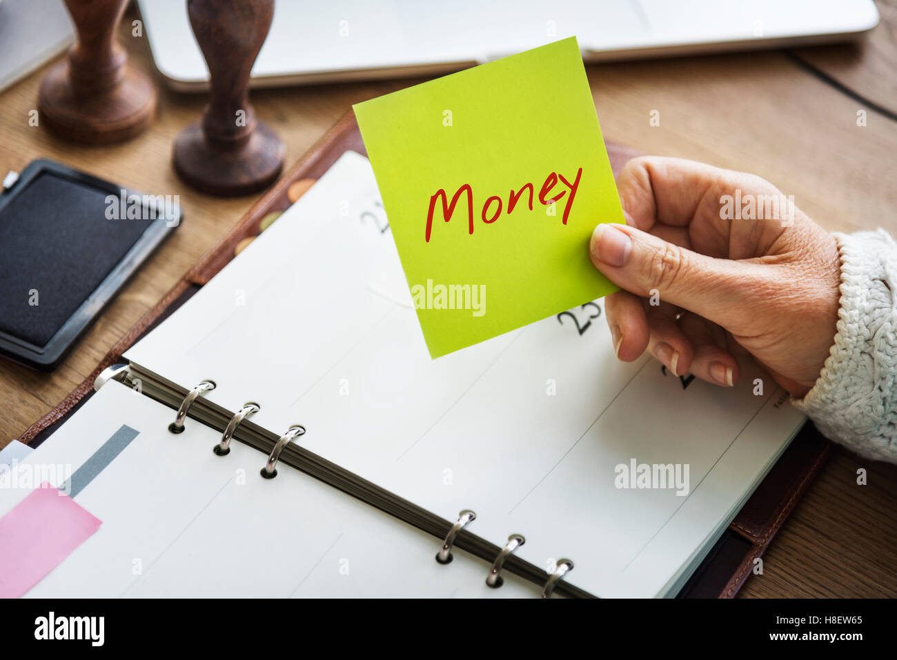 Money Word Write Handwriting Note Concept Stock Photo - Alamy