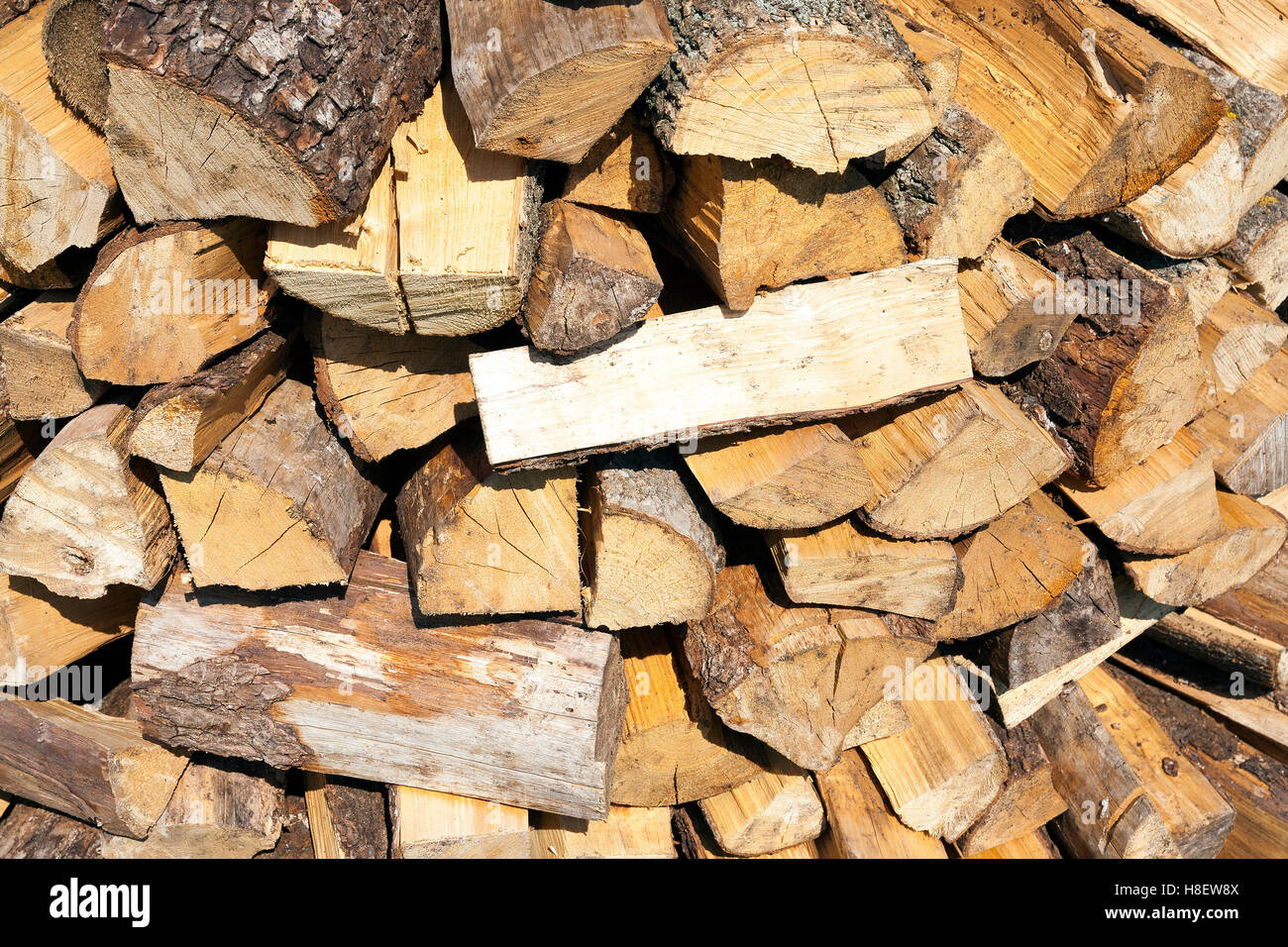 logs for the stove Stock Photo Alamy