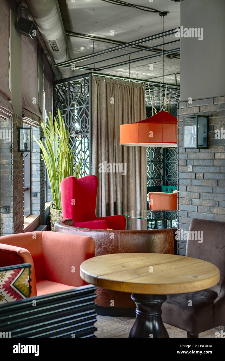 Mexican restaurant's interior Stock Photo