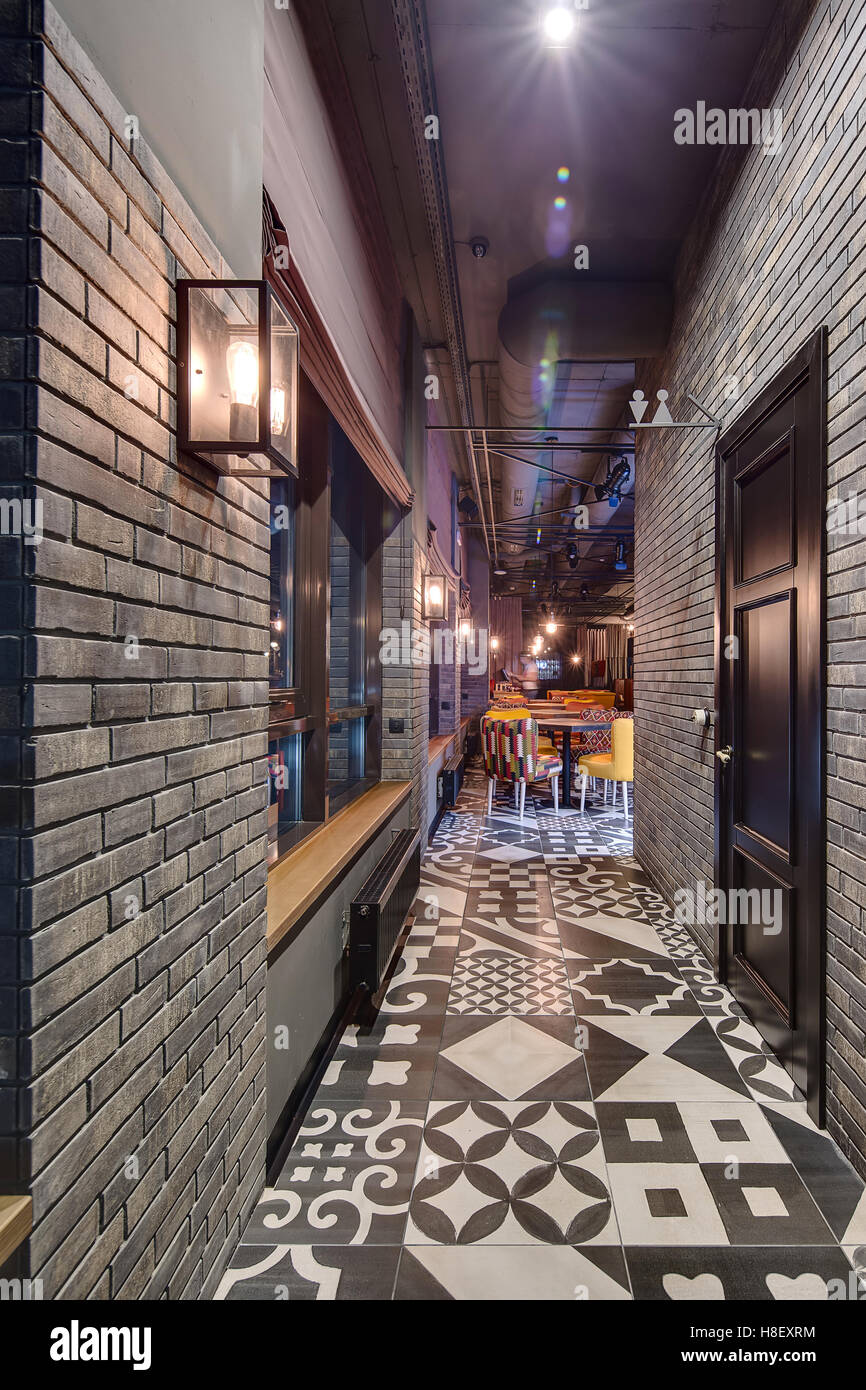 Interior in a loft style Stock Photo