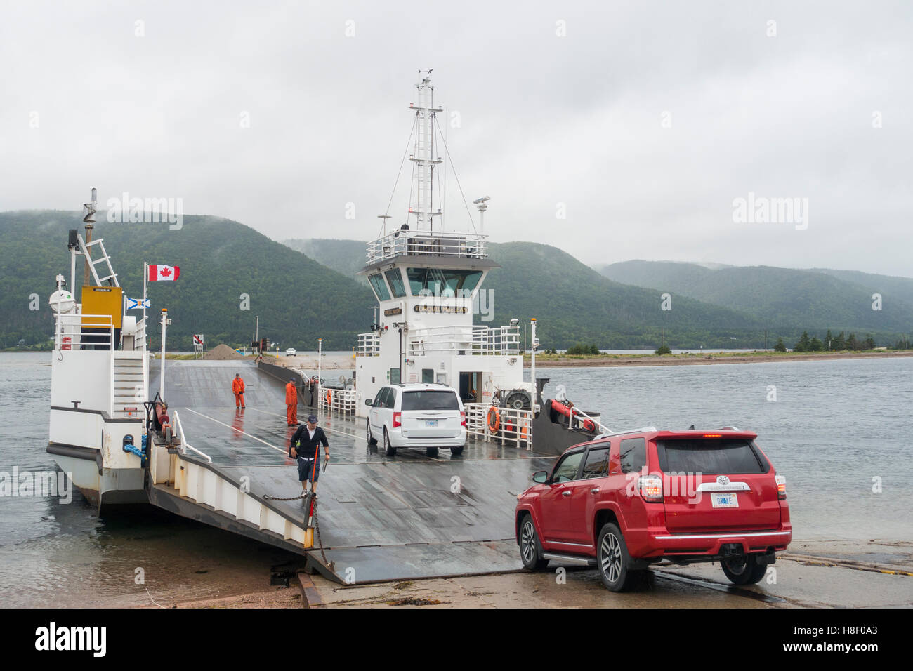 Englishtown ferry in Cape Breton Island Nova Scotia Stock Photo Alamy