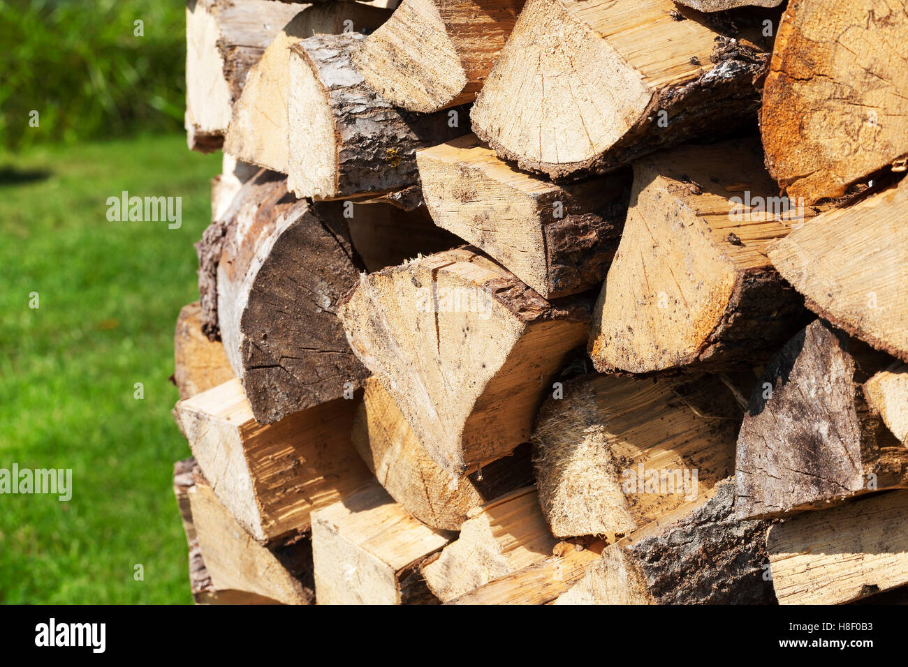 logs for the stove Stock Photo Alamy