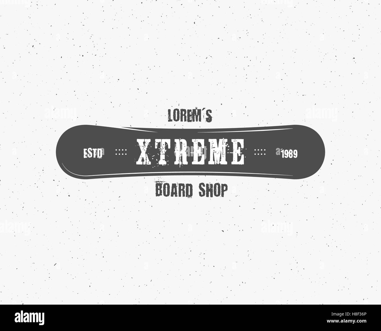 Snowboarding extreme shop logo and label template. Winter sport store