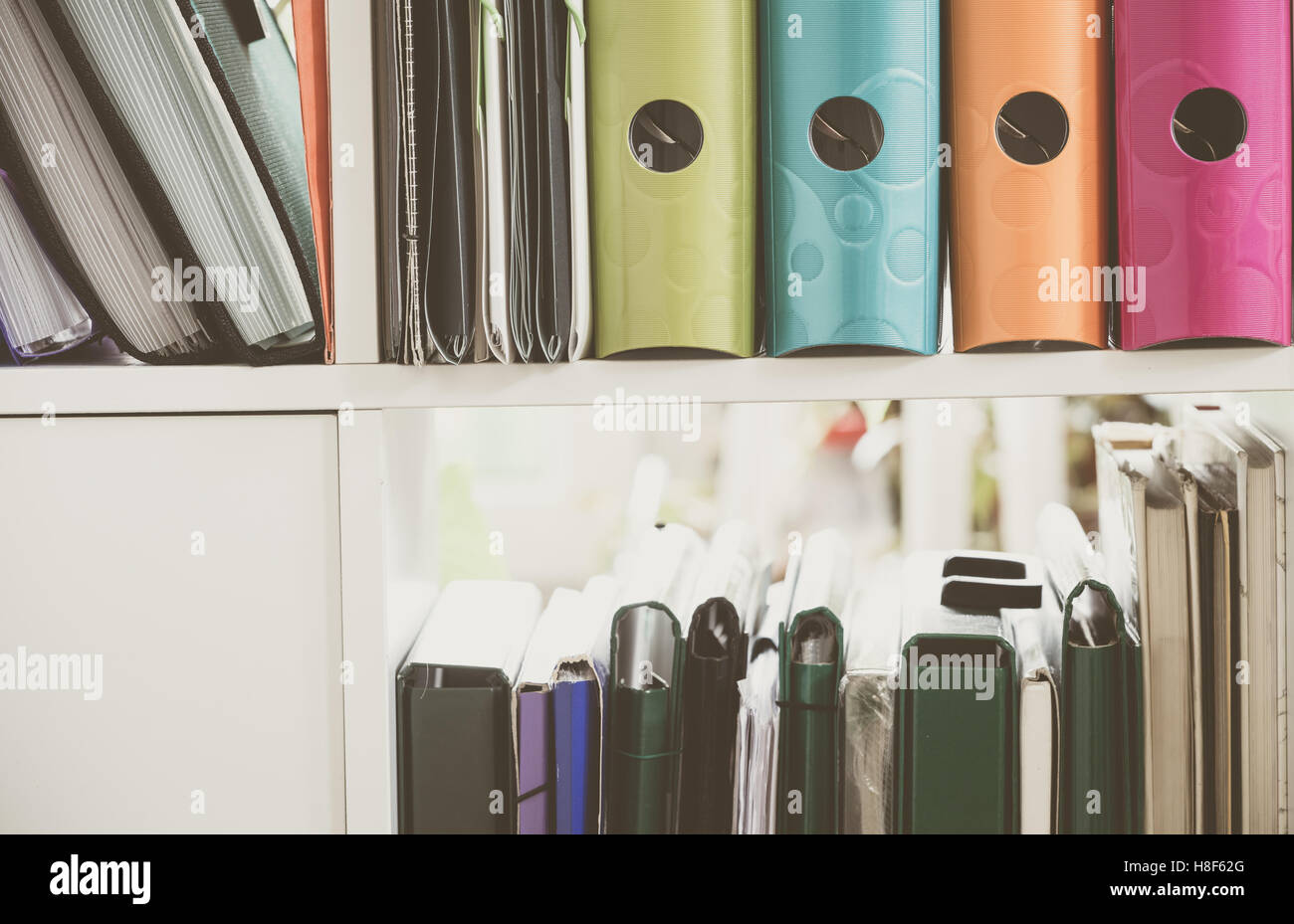 Office articles / folders Stock Photo Alamy