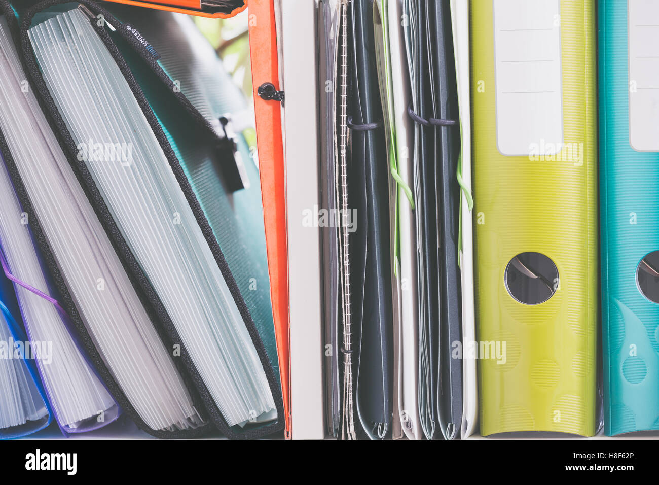 Office articles / folders Stock Photo Alamy