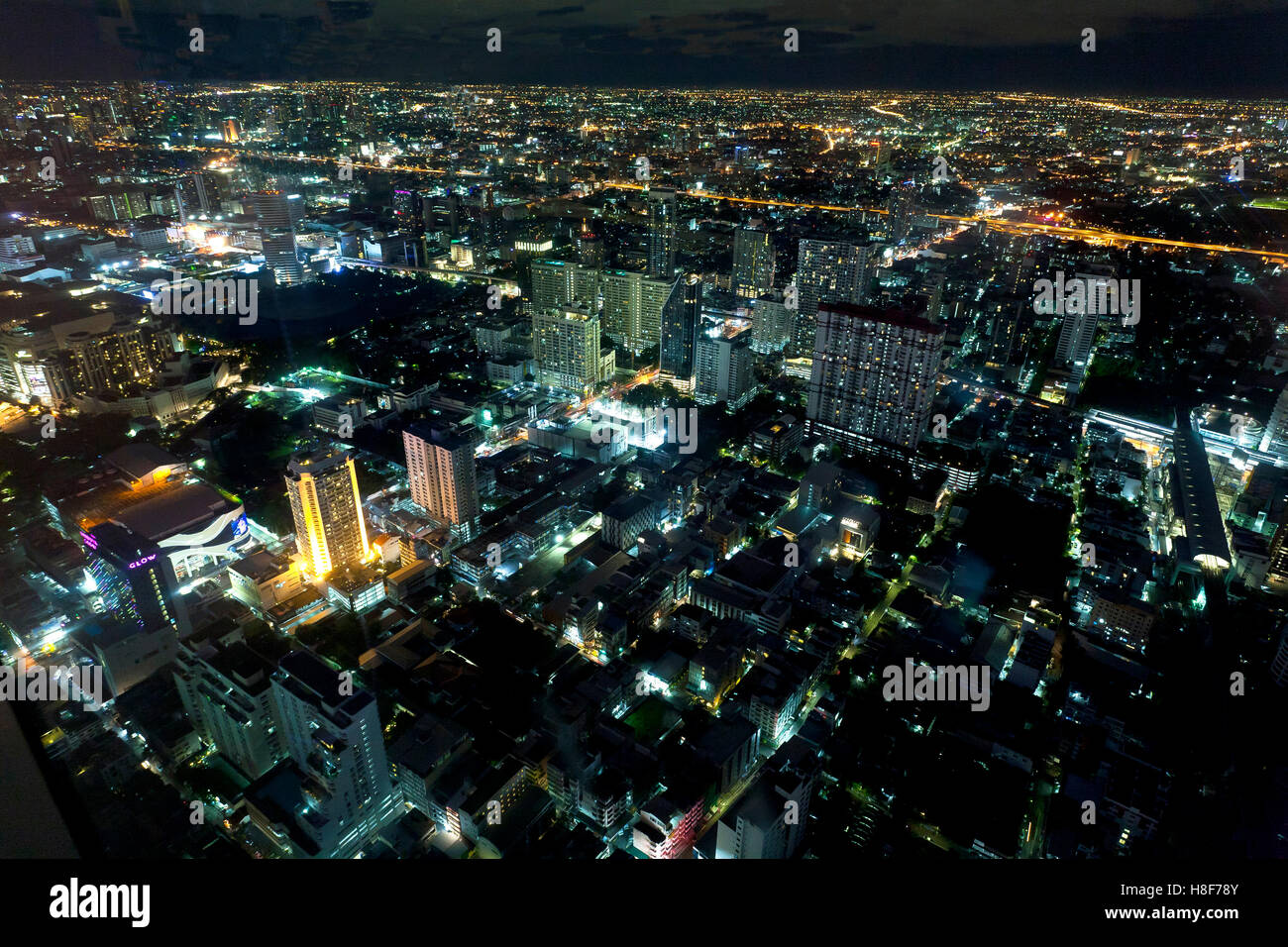 Bangkok skyline at night, Bangkok, Thailand Stock Photo - Alamy