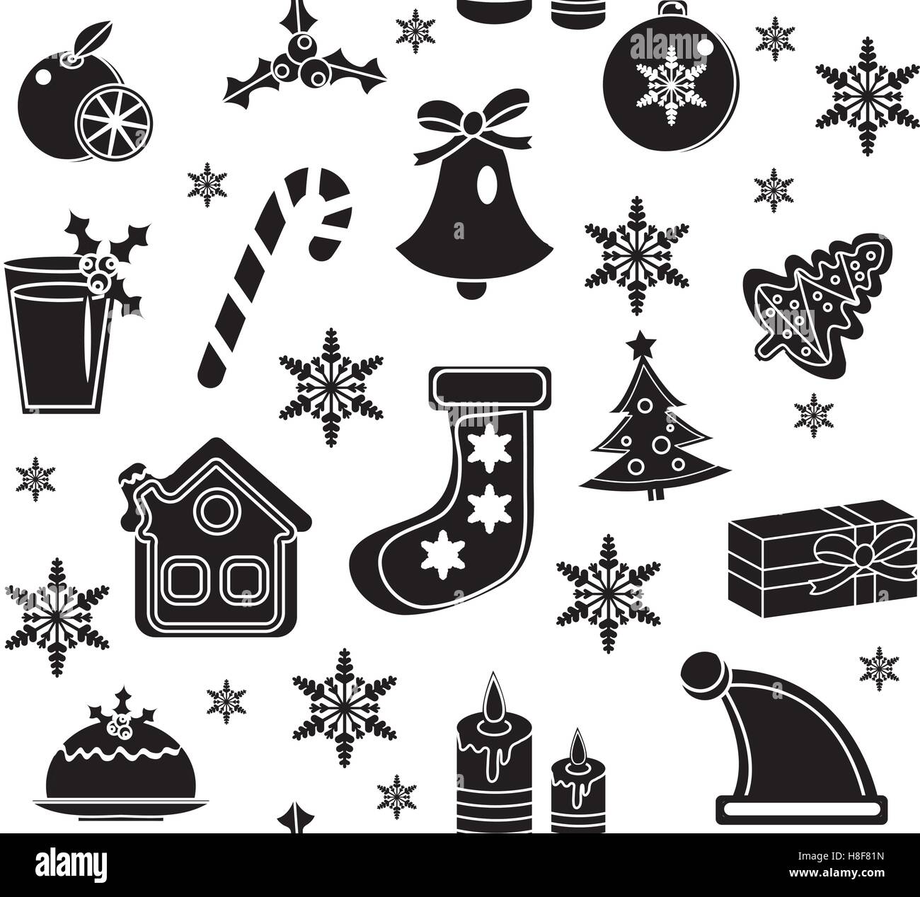 Christmas seamless pattern.  background,   texture, wallpaper, fabric. Vector illustration Stock Vector