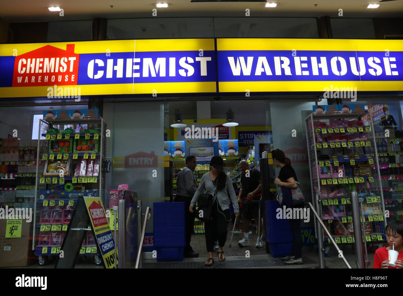 Chemist Warehouse Discount Chemist on George Street, Sydney, Australia. Stock Photo
