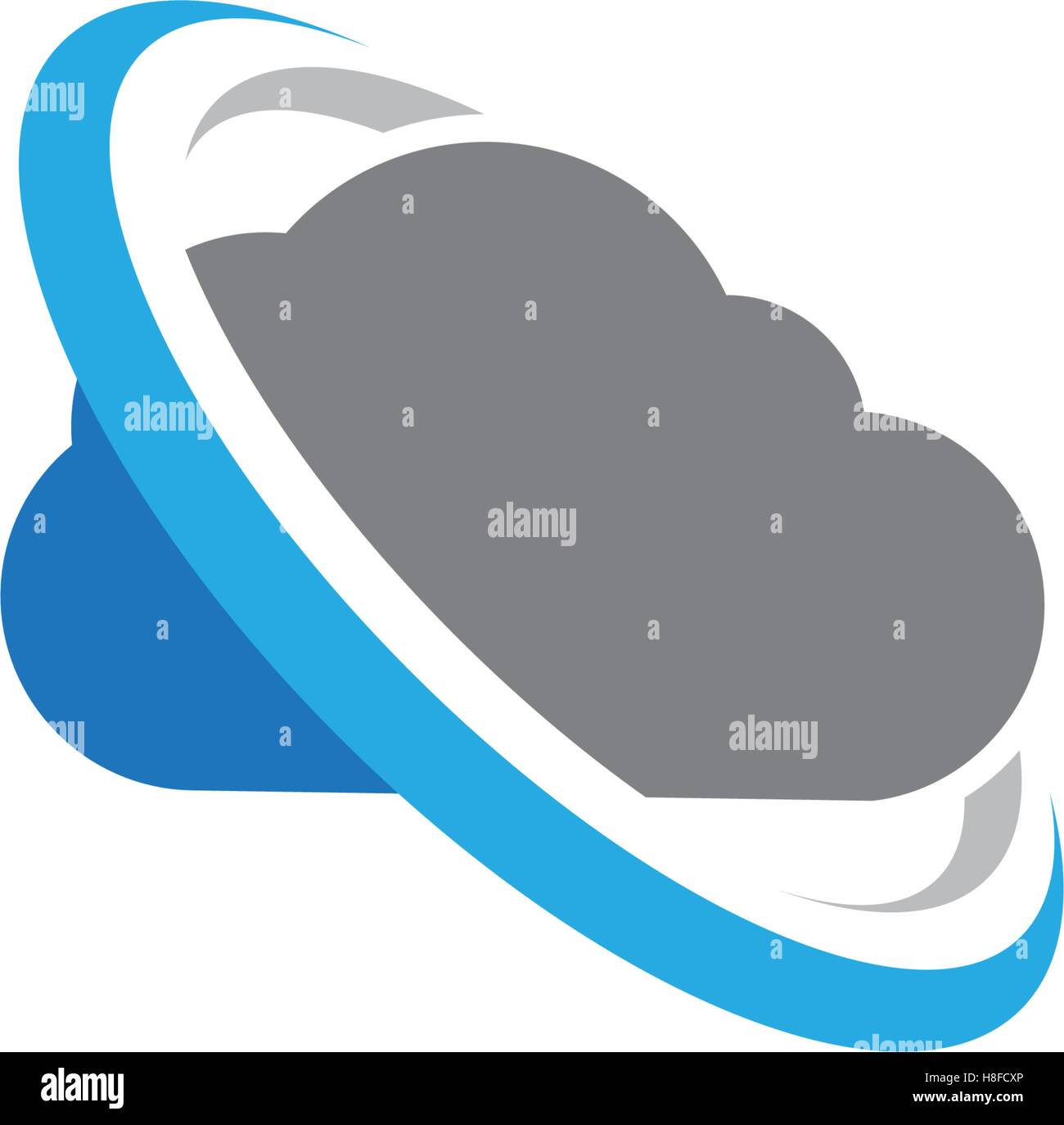 cloud technology vector logo template design vector Stock Vector Image ...