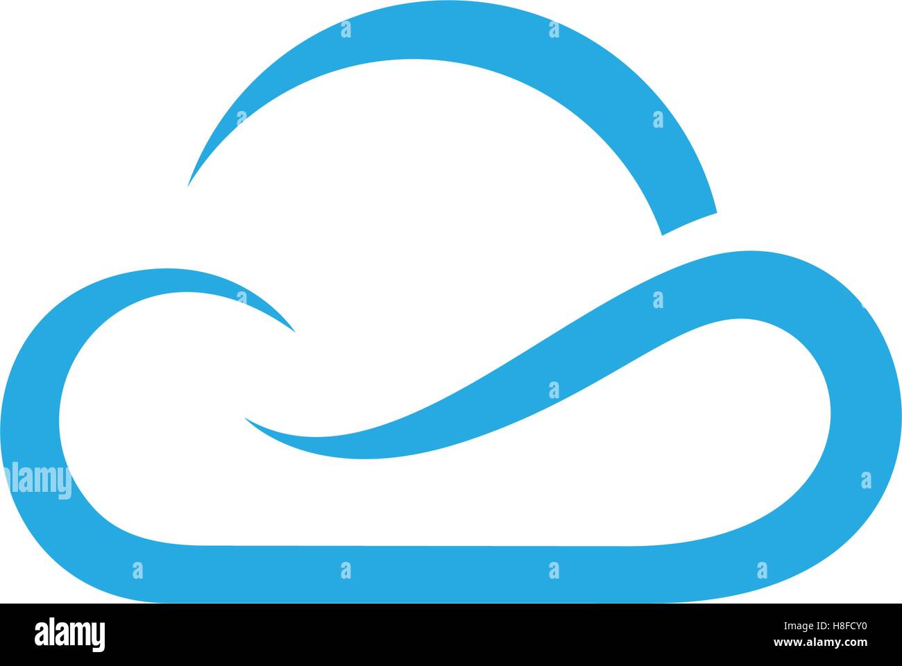 cloud technology vector logo template design vector Stock Vector Image ...