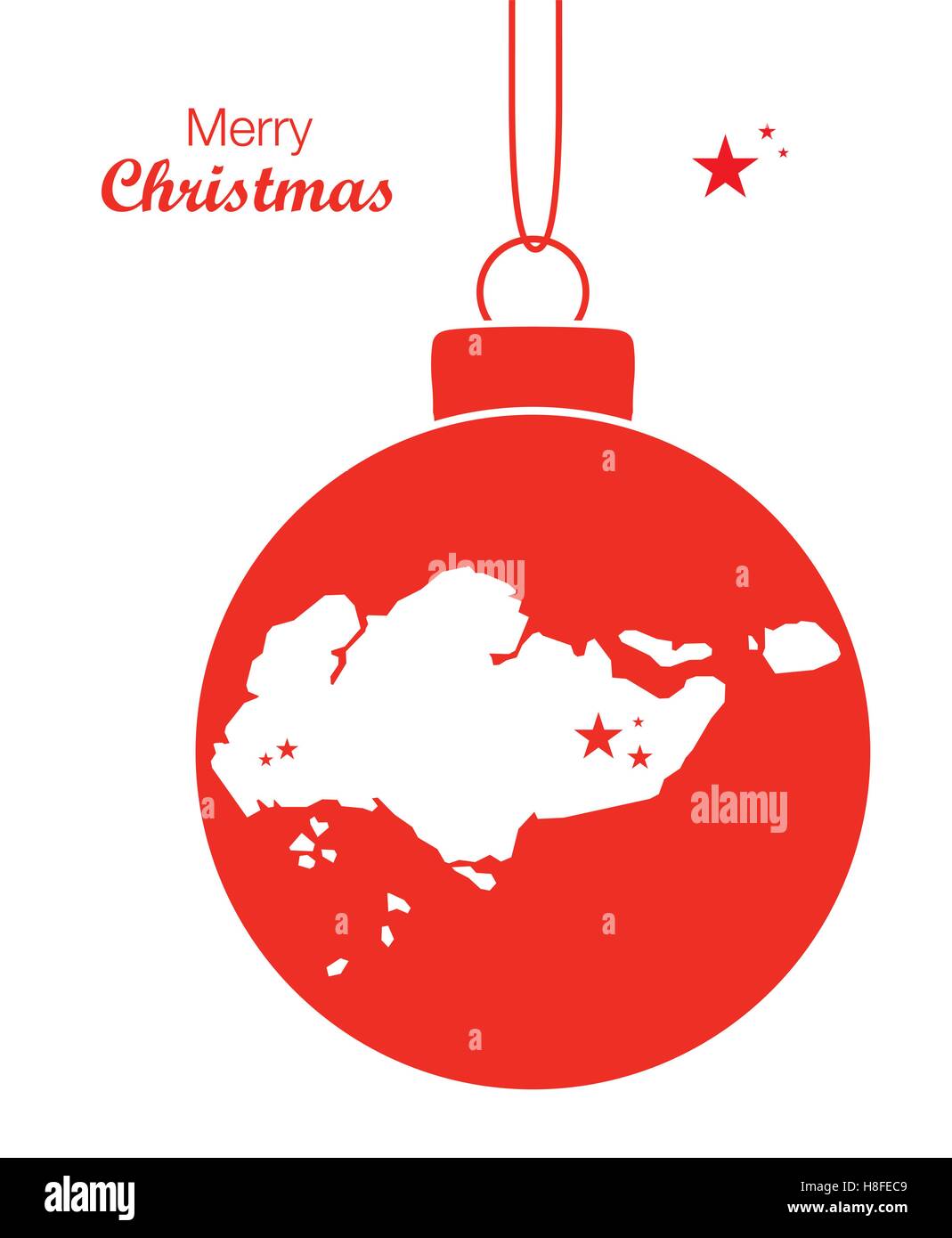Merry Christmas Map Singapore Stock Vector Art & Illustration, Vector Image: 125730425 - Alamy