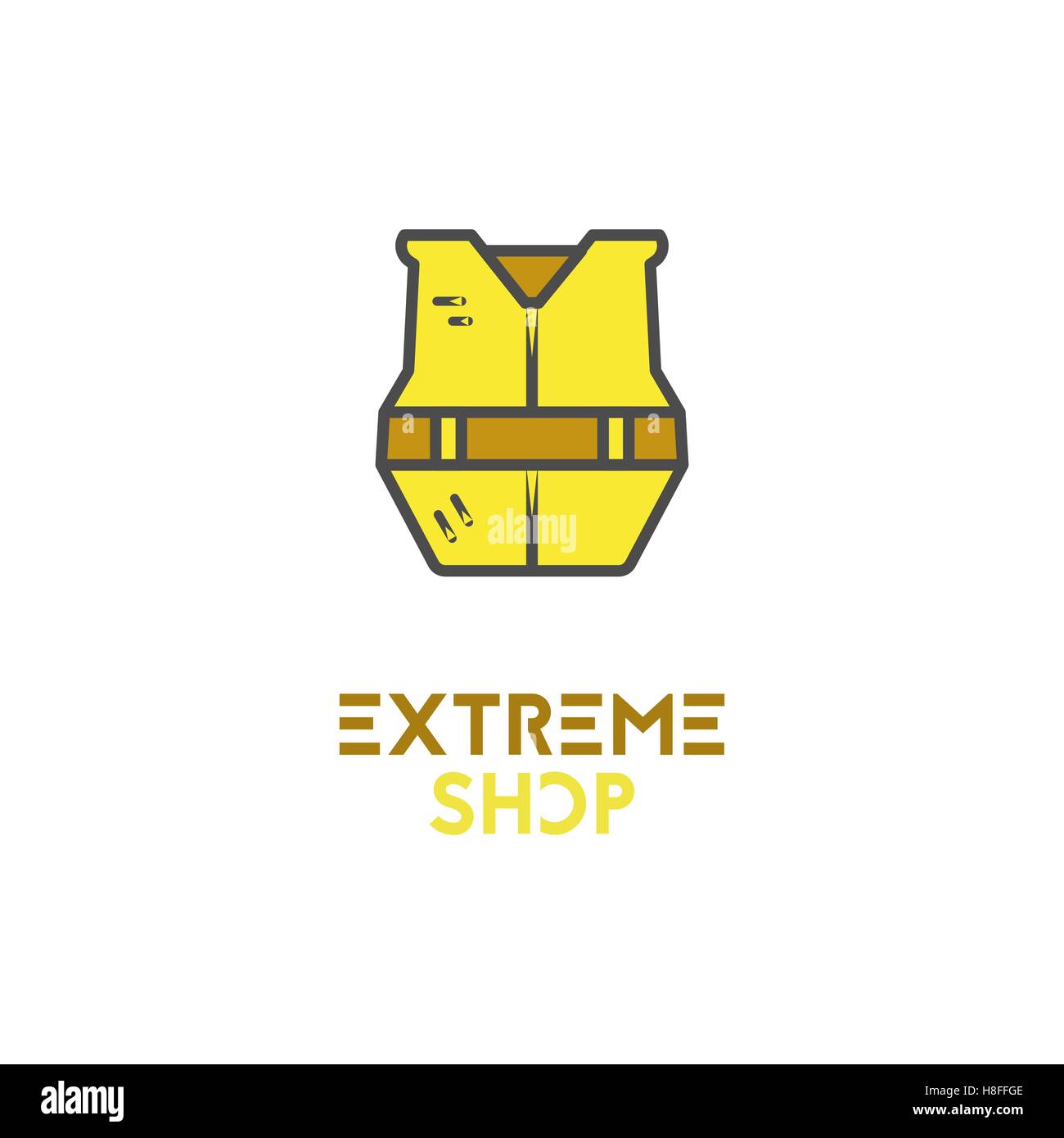 Minimalistic rafting icon, logo, label or line badge. Extreme shop ...