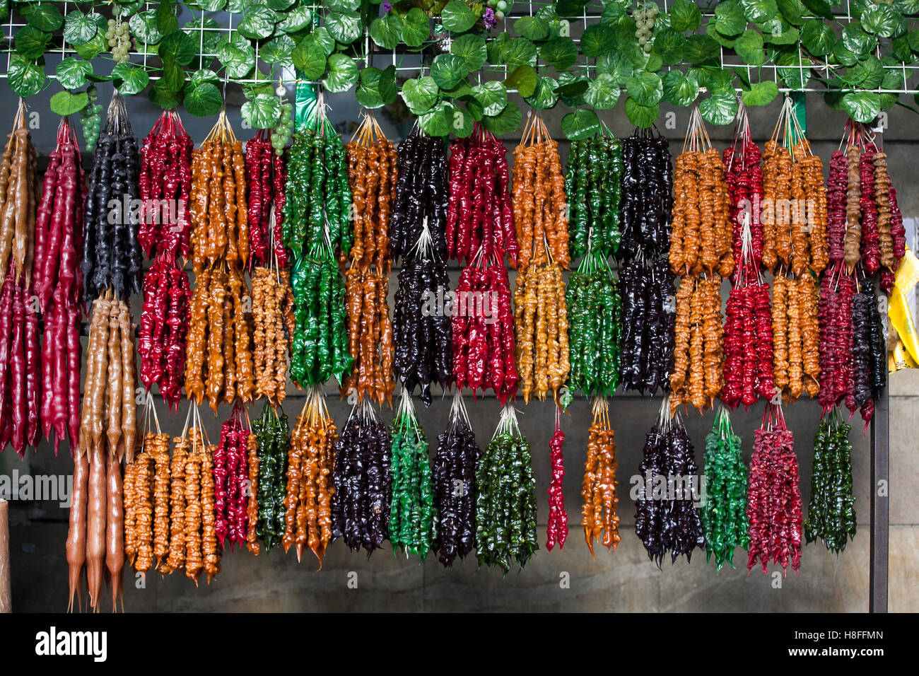 Churchkhela at the street market in Stock Photo Alamy