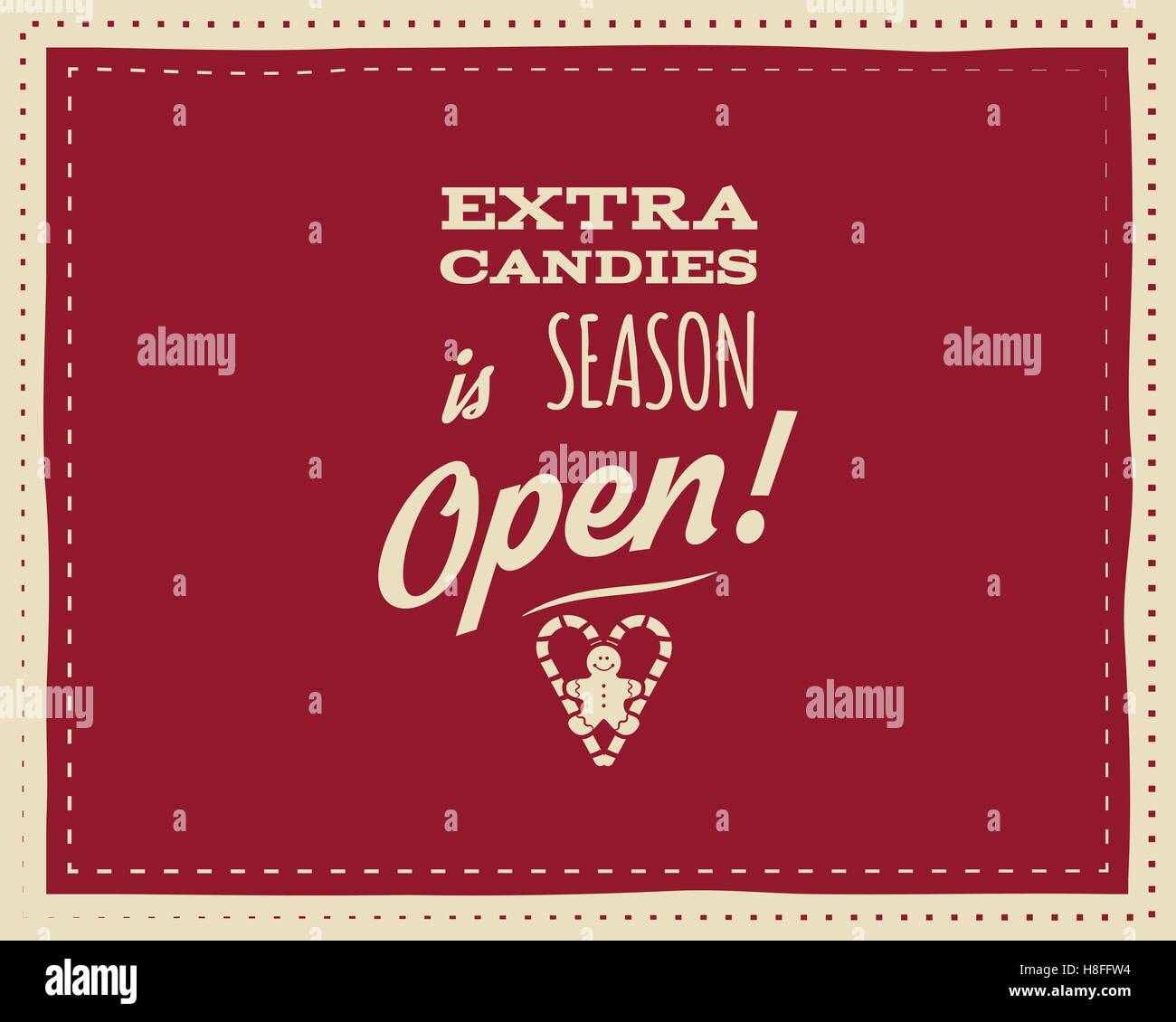 Christmas Unique Funny Sign Quote Background Design For Kids Candy Stock Vector Image Art Alamy