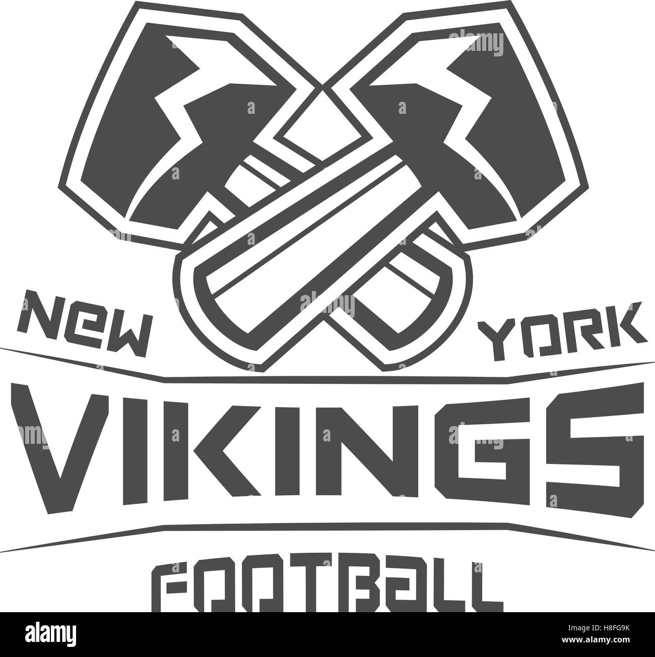 American football championship logo sport design Vector Image