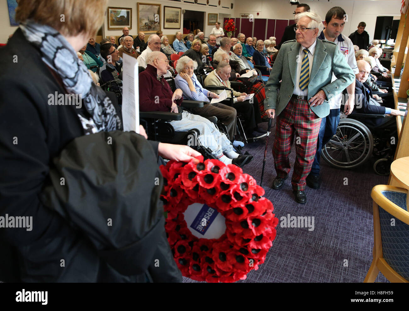 Veteran Peter Knowles (right) from the Royal Army Service Corps