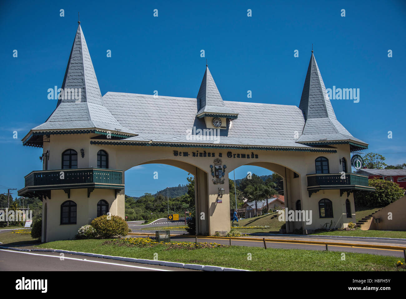 Welcome portal, Gramado, Rio Grande do Sul, Brazil Stock Photo - Alamy