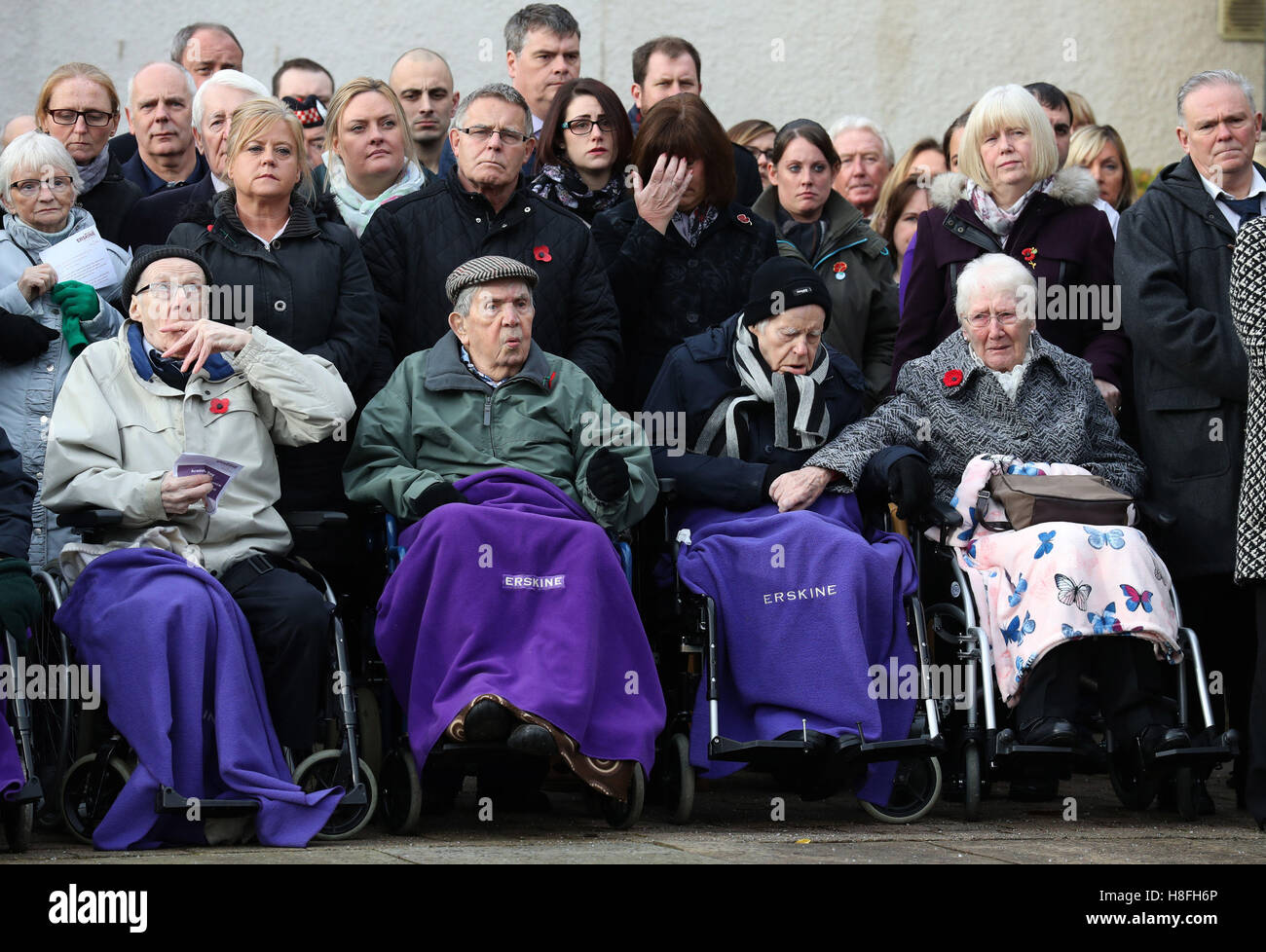Veterans are joined by family, staff and friends during a Service of