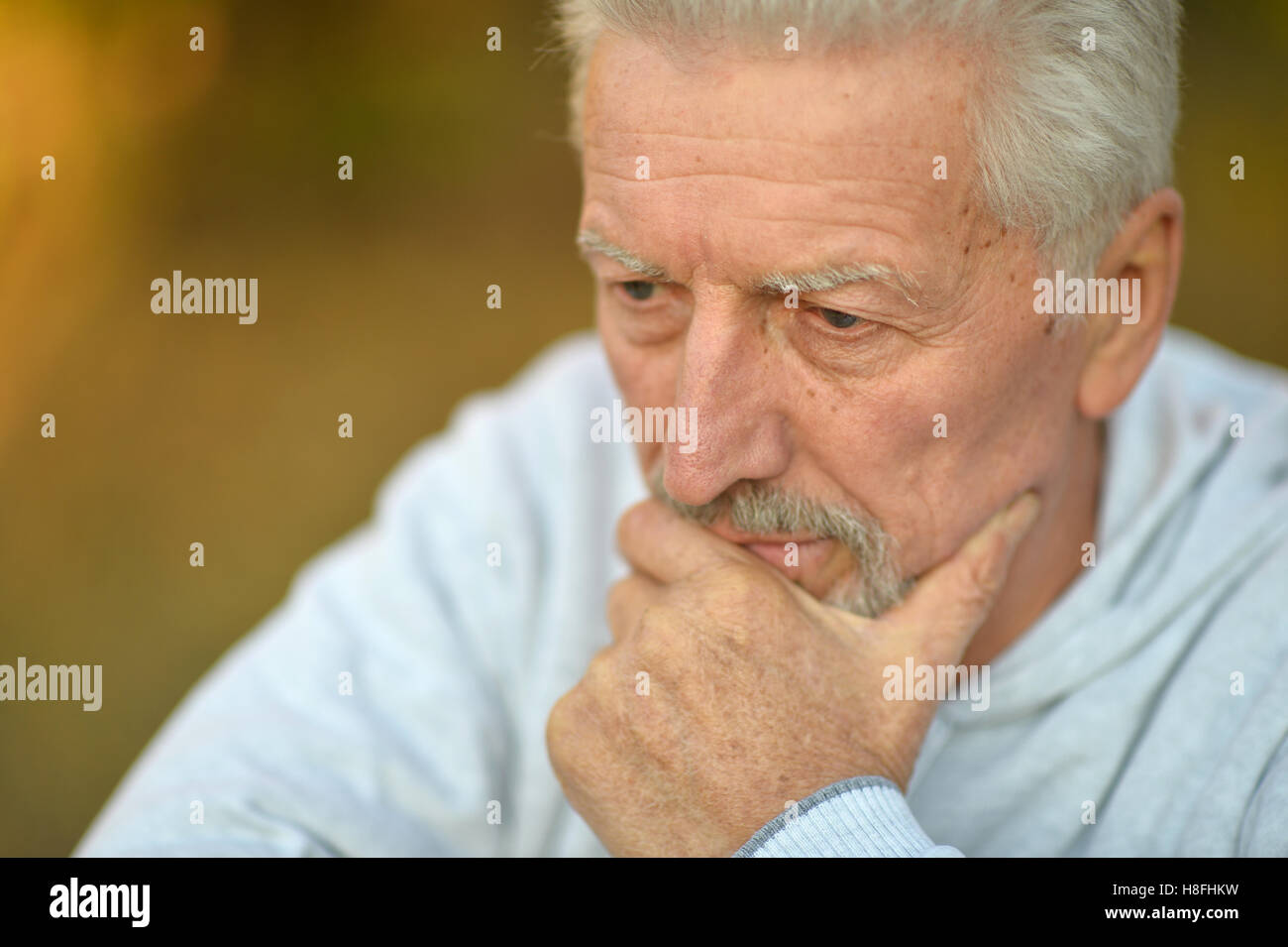 Senior Thinking Senior man thinking Stock Photo - Alamy