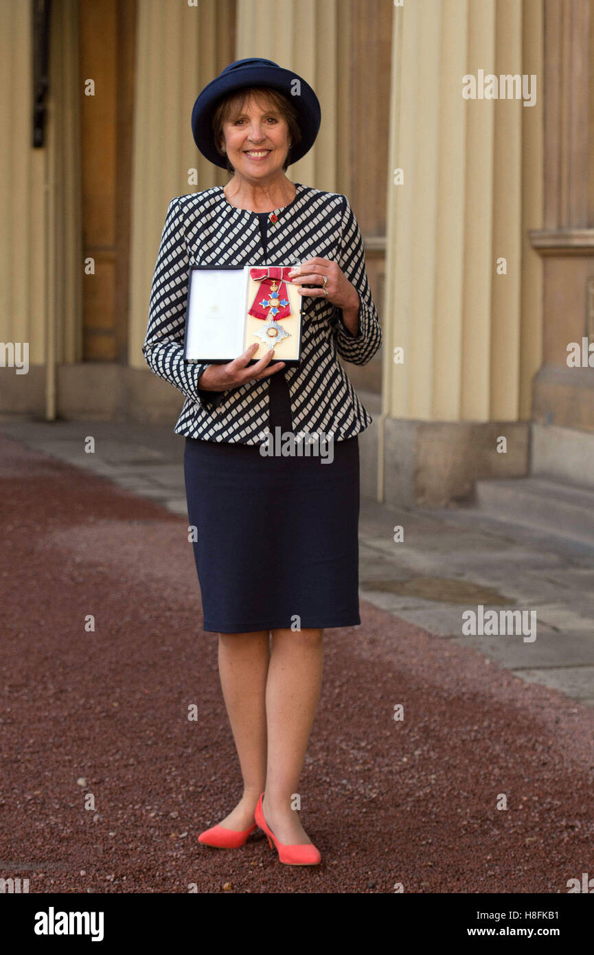 Actress Dame Penelope Wilton after she received her honour from the