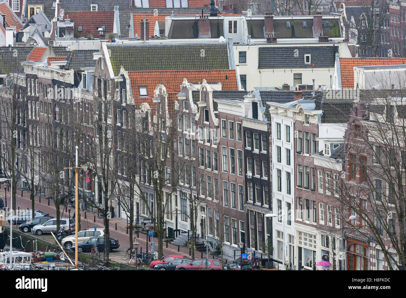 Amsterdam, Holland. Detail of Amsterdam street. Stock Photo