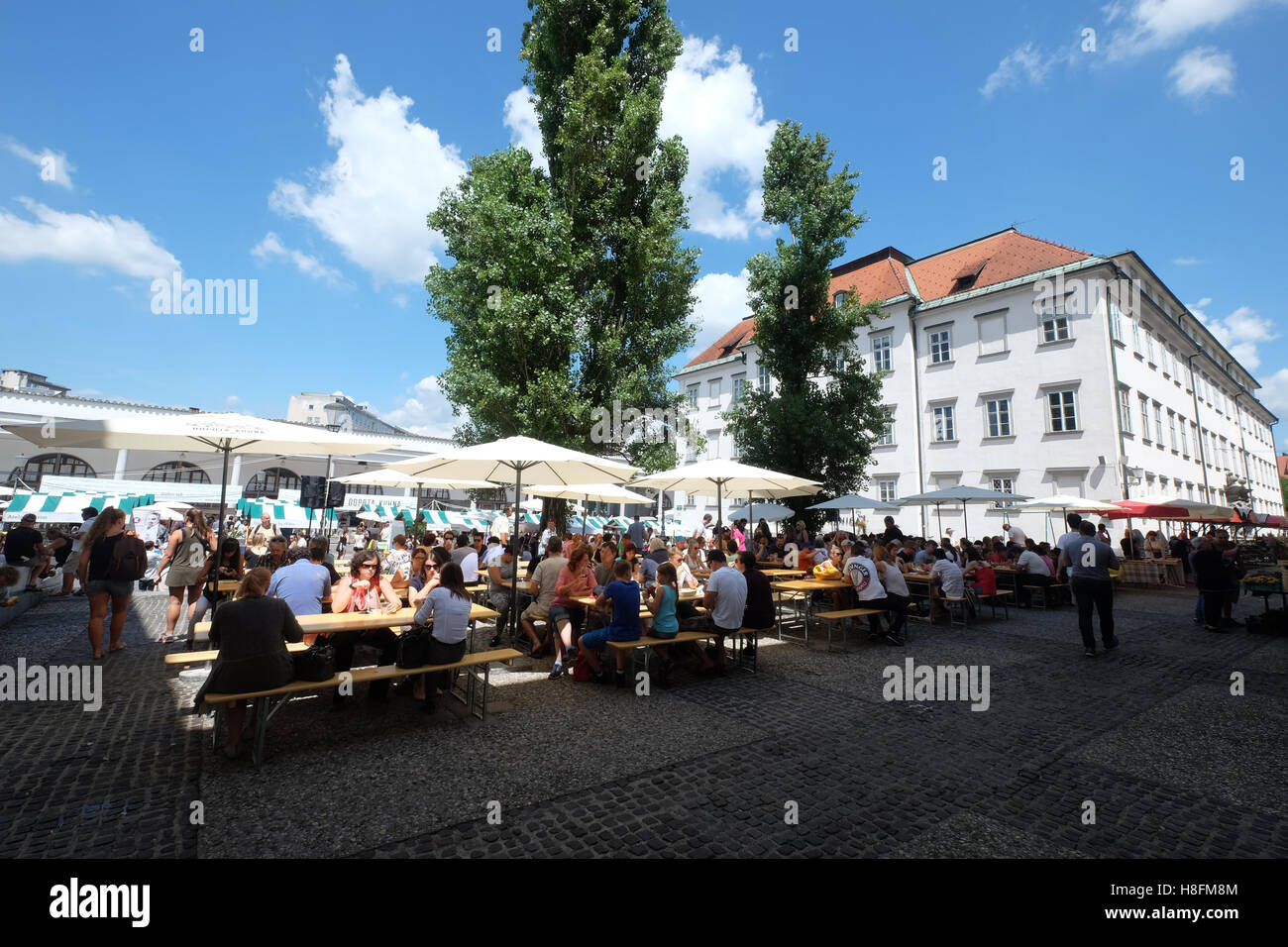 Odprta Kuhna Open Kitchen Food Market Located At Pogacarjev Trg