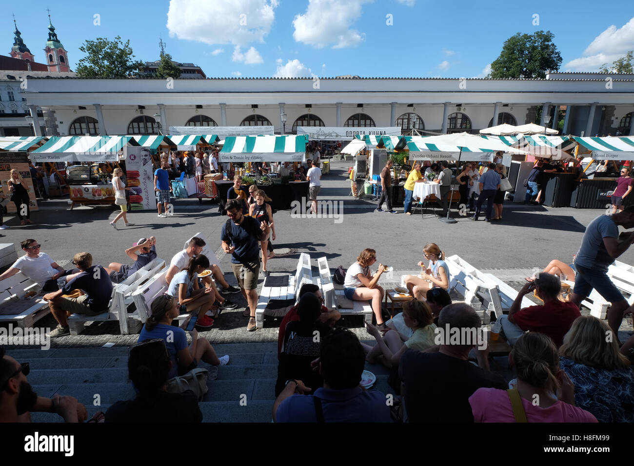 Odprta Kuhna Open Kitchen Food Market Located At Pogacarjev Trg