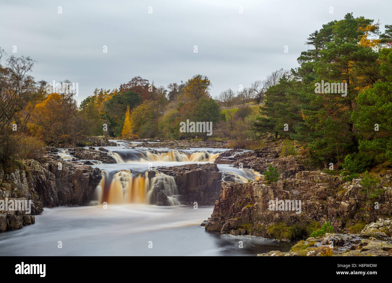 Low Force waterfall in Upper Teesdale, Stock Photo