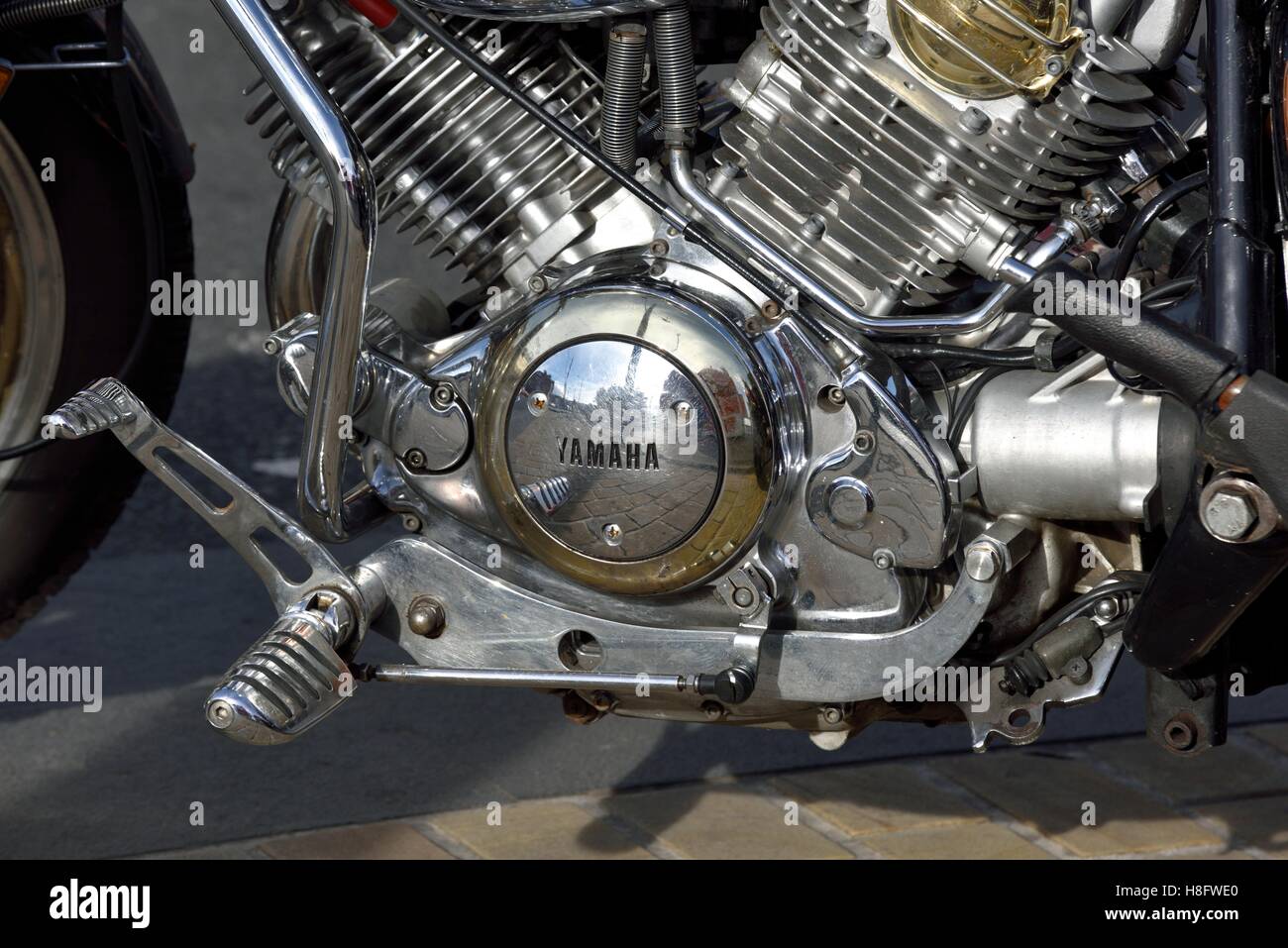 Yamaha motorbike engine hi res stock photography and images Alamy