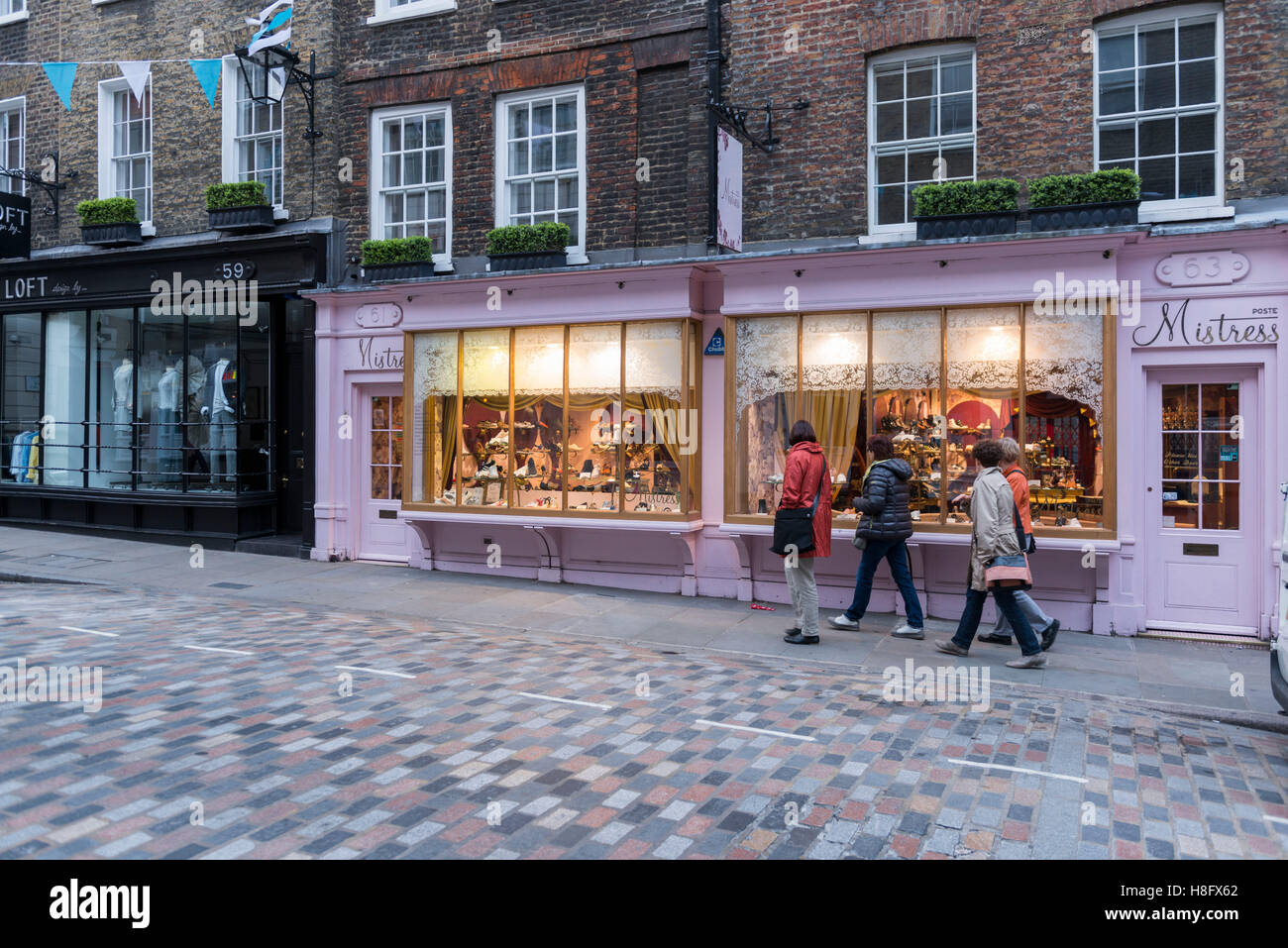 England, London, shoe shop in the centre. Stock Photo